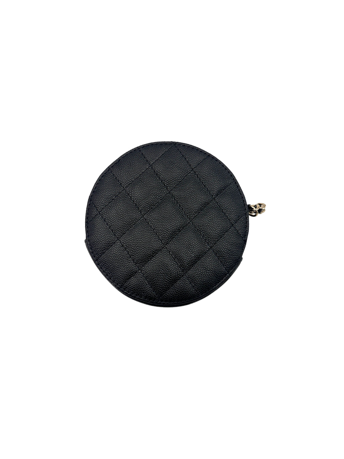 Chanel Black Quilted Calfskin Round Chain Shoulder Bag(31***41) CC1657