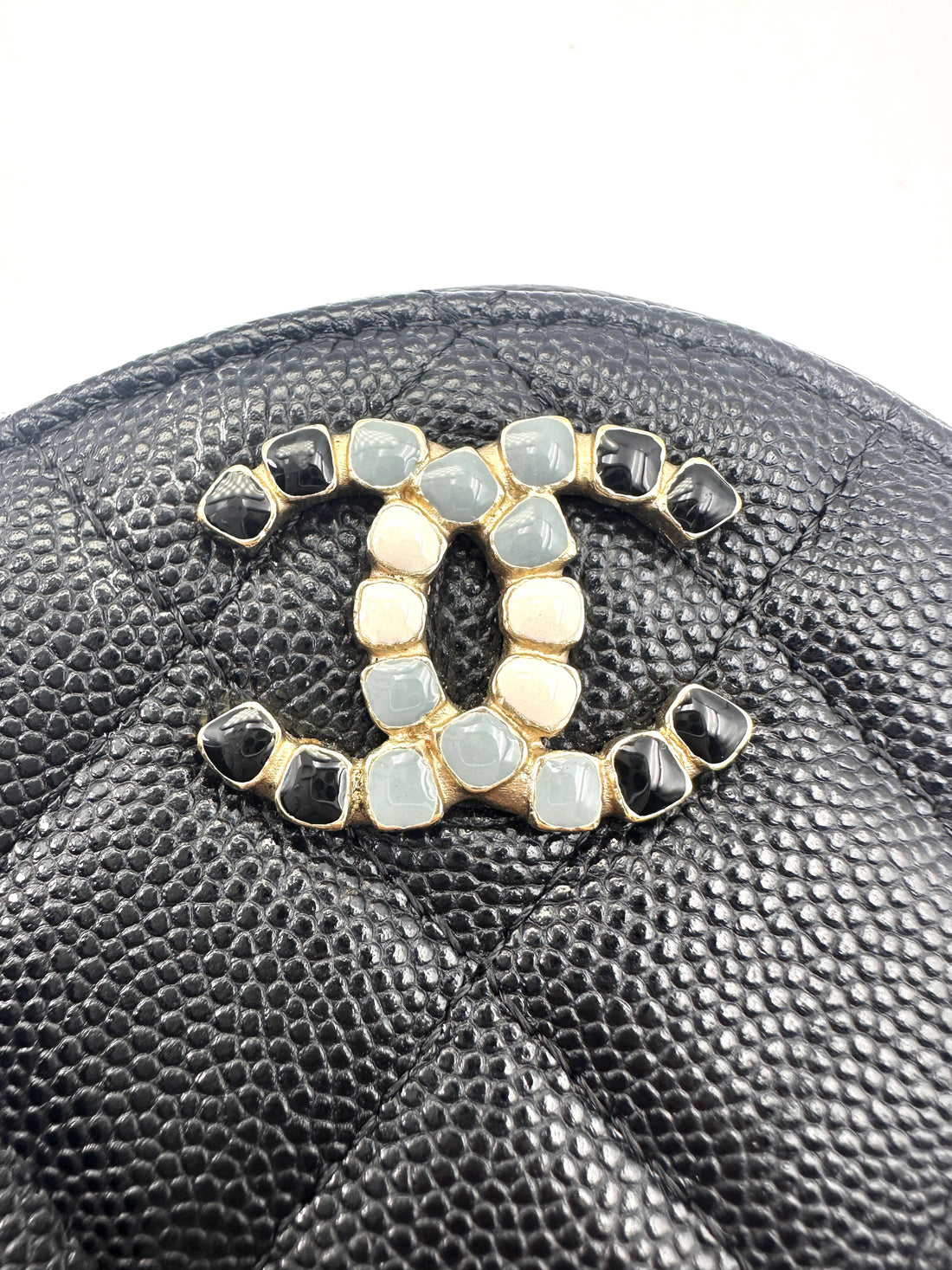 Chanel Black Quilted Calfskin Round Chain Shoulder Bag(31***41) CC1657