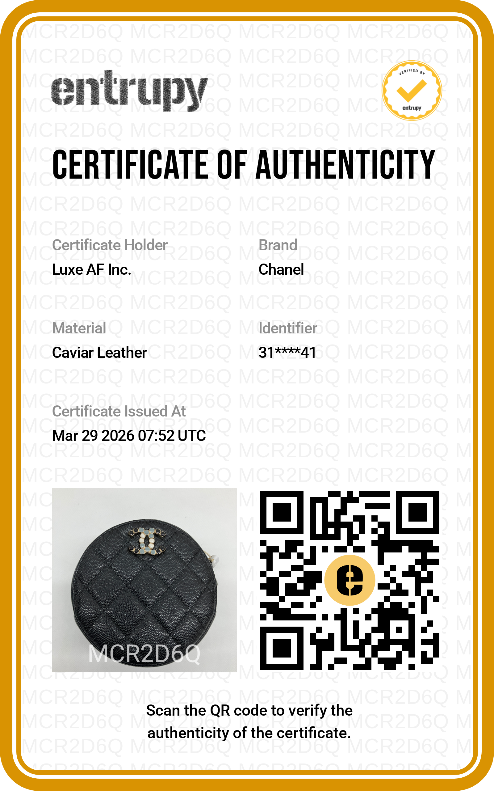 Chanel Black Quilted Calfskin Round Chain Shoulder Bag(31***41) CC1657