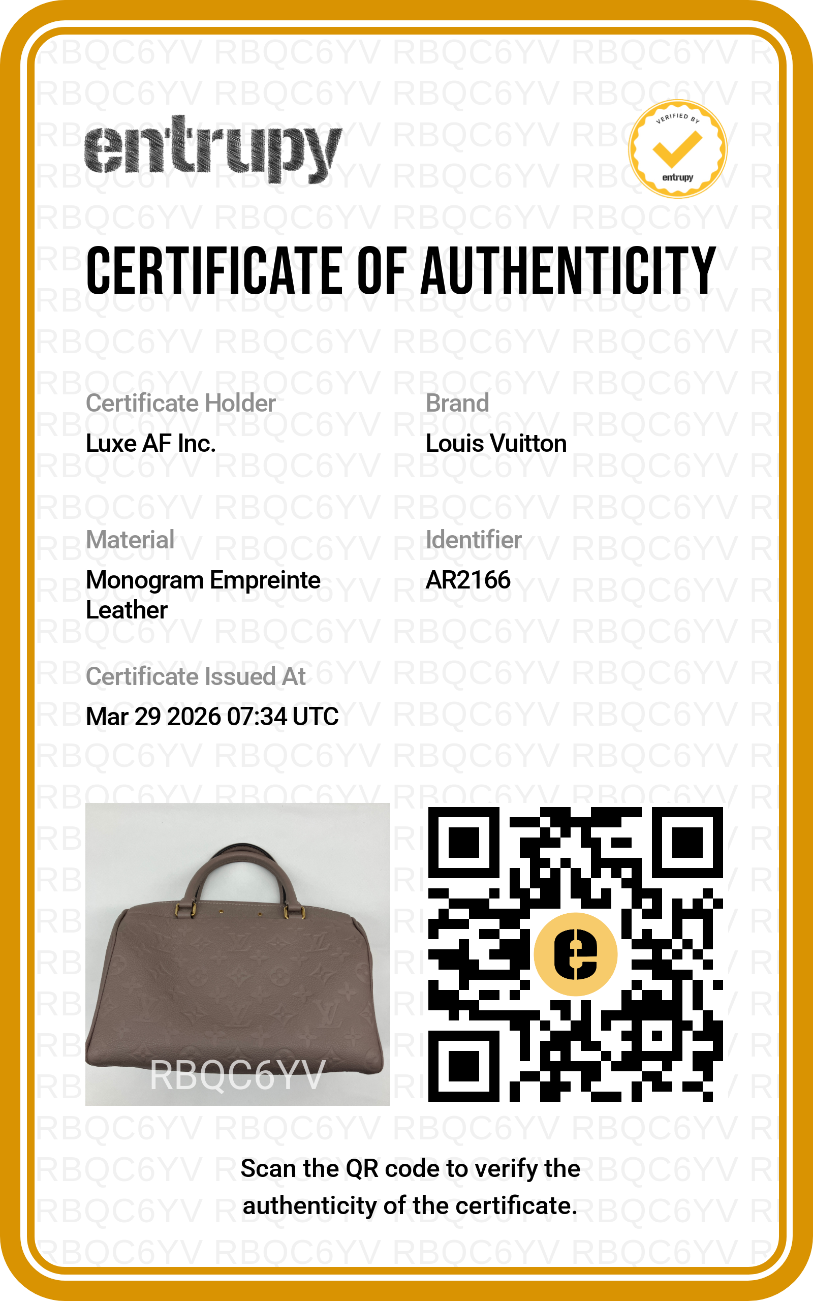 Louis Vuitton Speedy25 Grey Monogram Empreinte Handle Bag LV2357