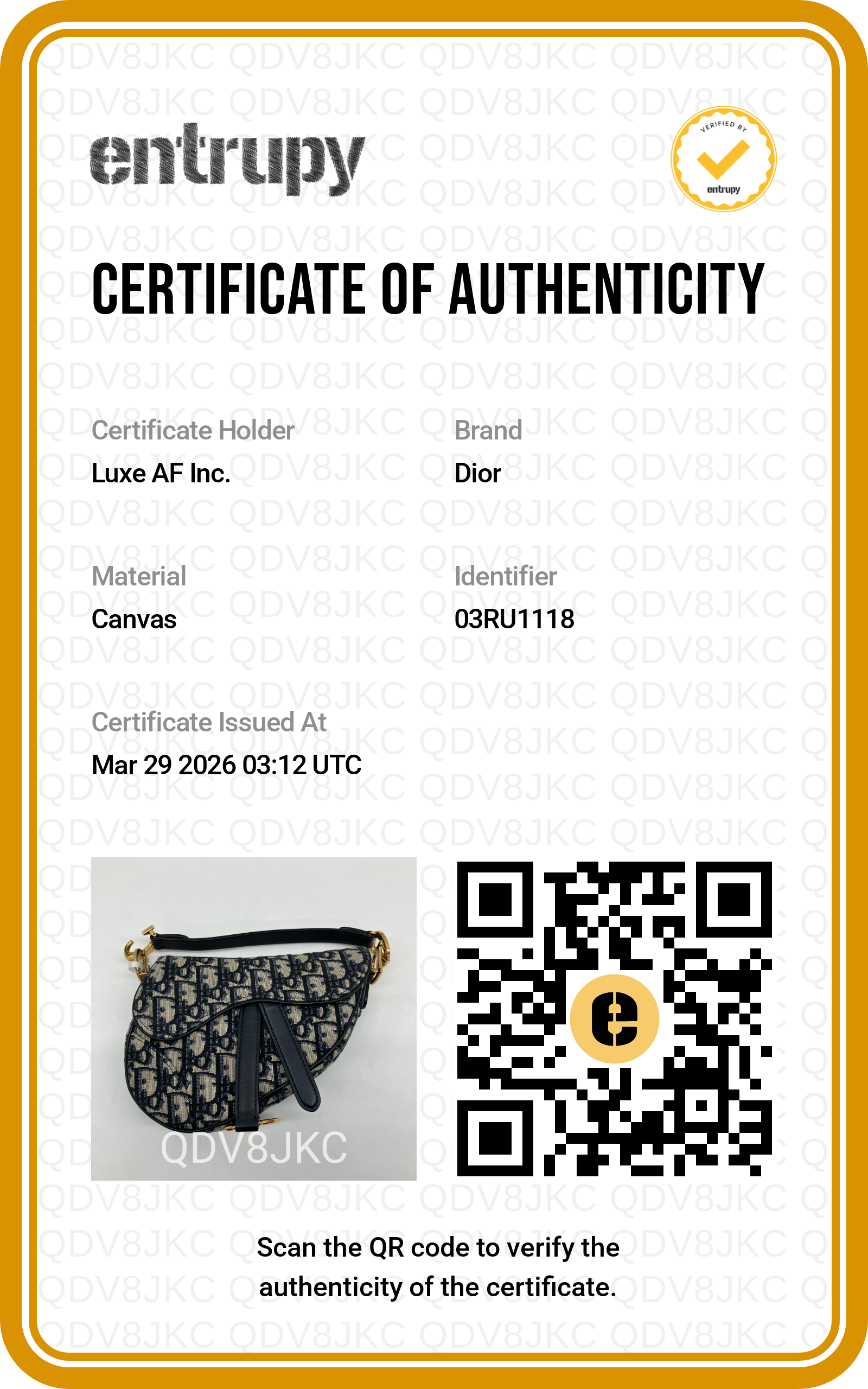 Christian Dior Oblique Black Jacquard Small Size Saddle Bag DR636
