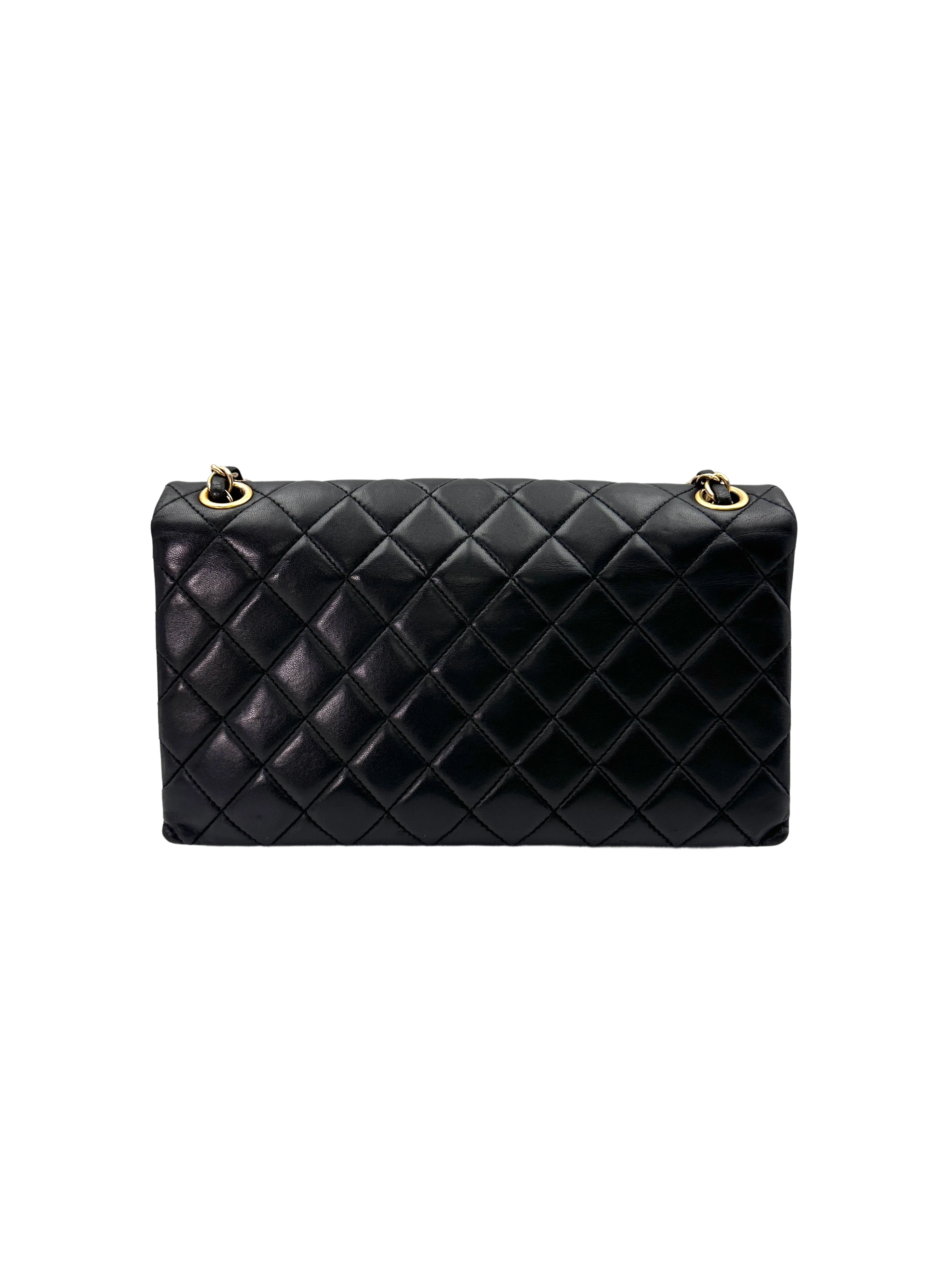 Chanel Black Quilted Leather Shoulder Bag With Gold Hardware(22***88) CC1661