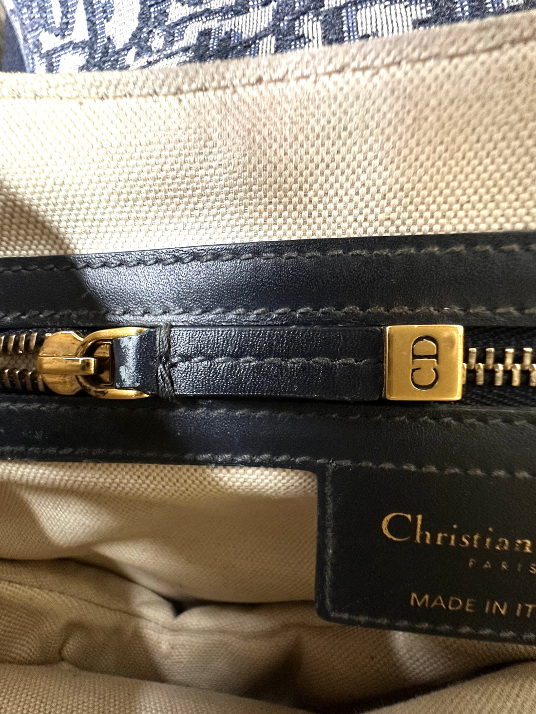 Christian Dior Oblique Black Jacquard Saddle Bag DR638