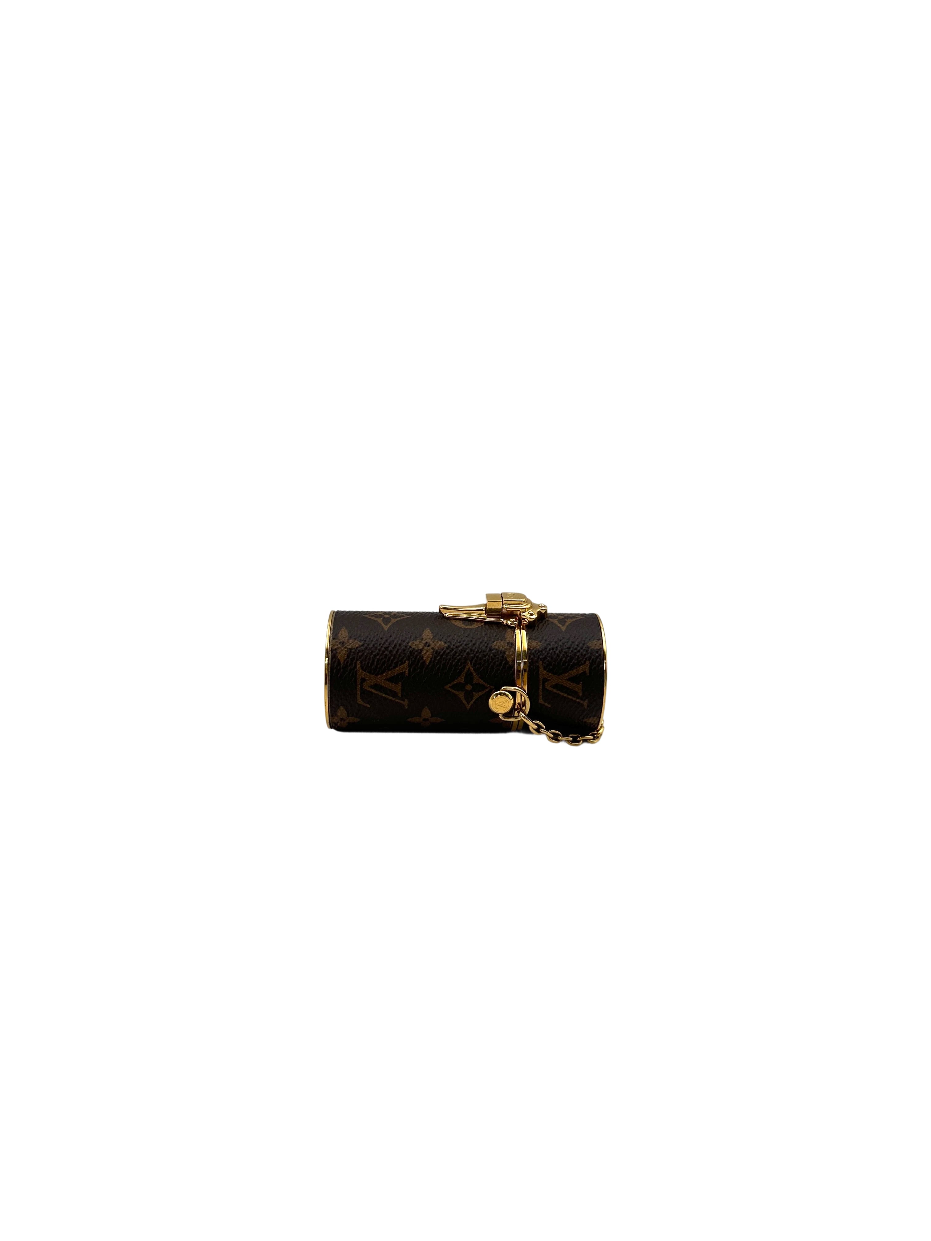 Louis Vuitton Monogram Canvas Lipstick Case With Chain LV2363