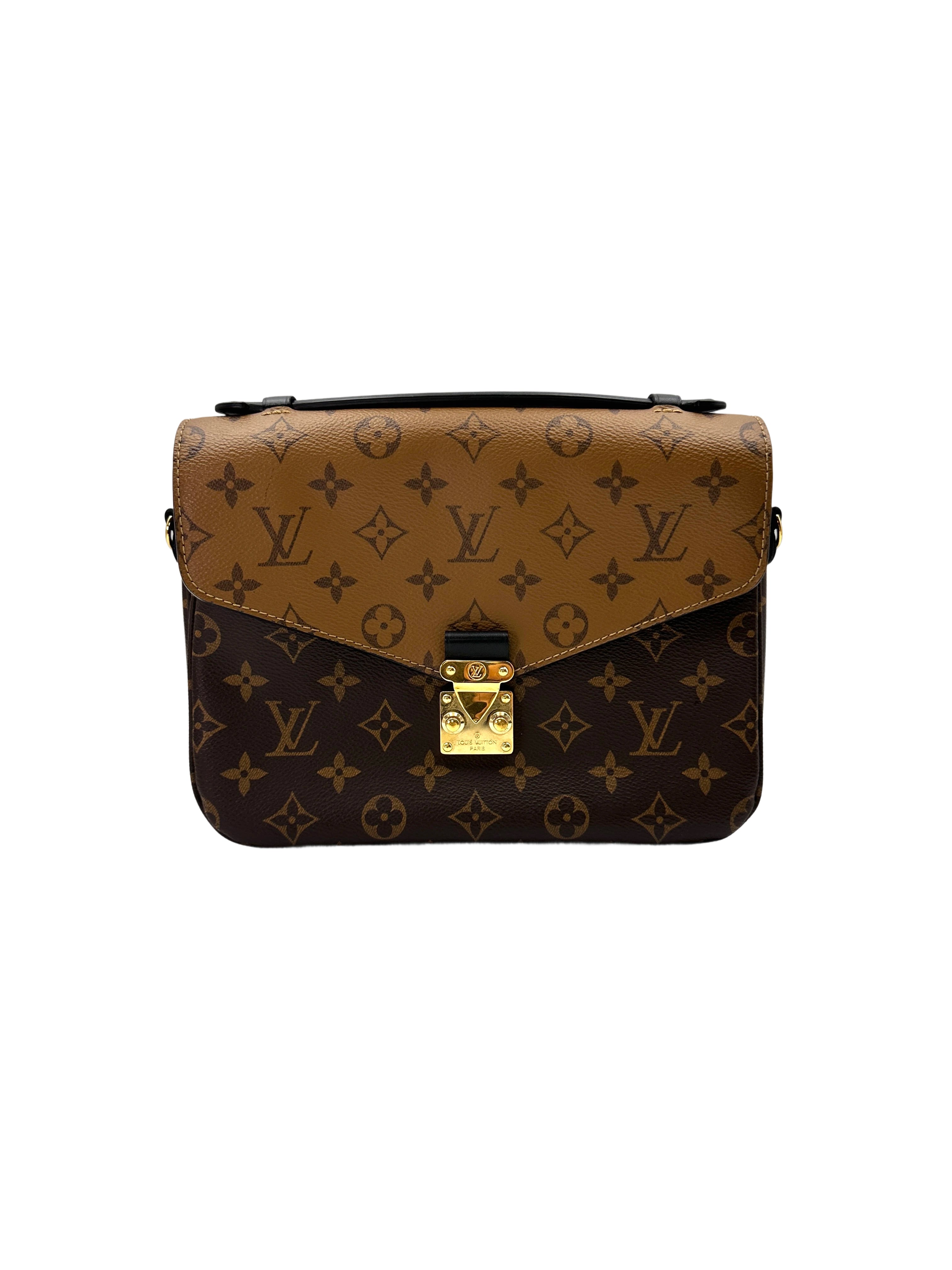 Louis Vuitton Brown Monogram Reverse Canvas Pochette Metis LV2360