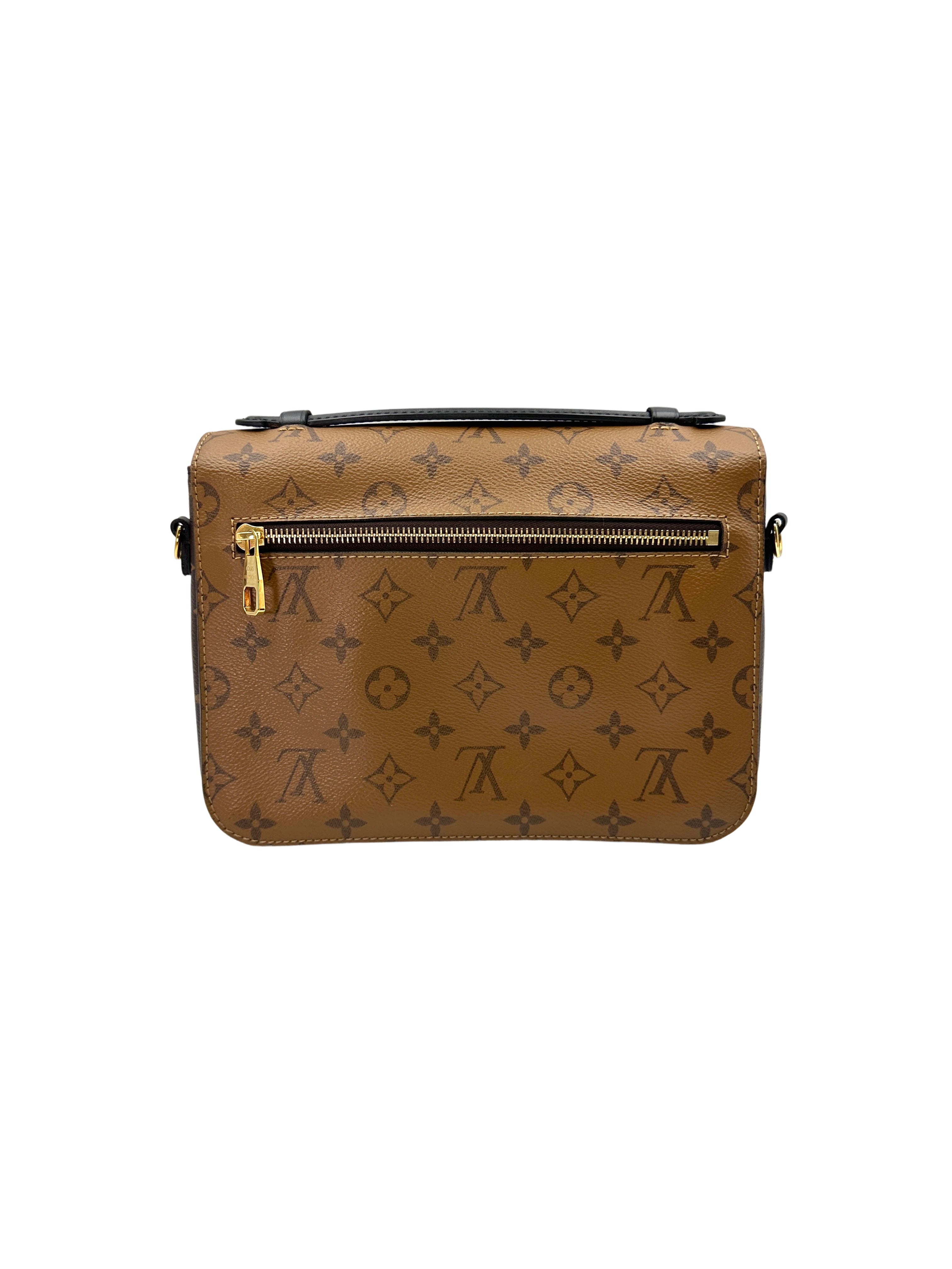 Louis Vuitton Brown Monogram Reverse Canvas Pochette Metis LV2360