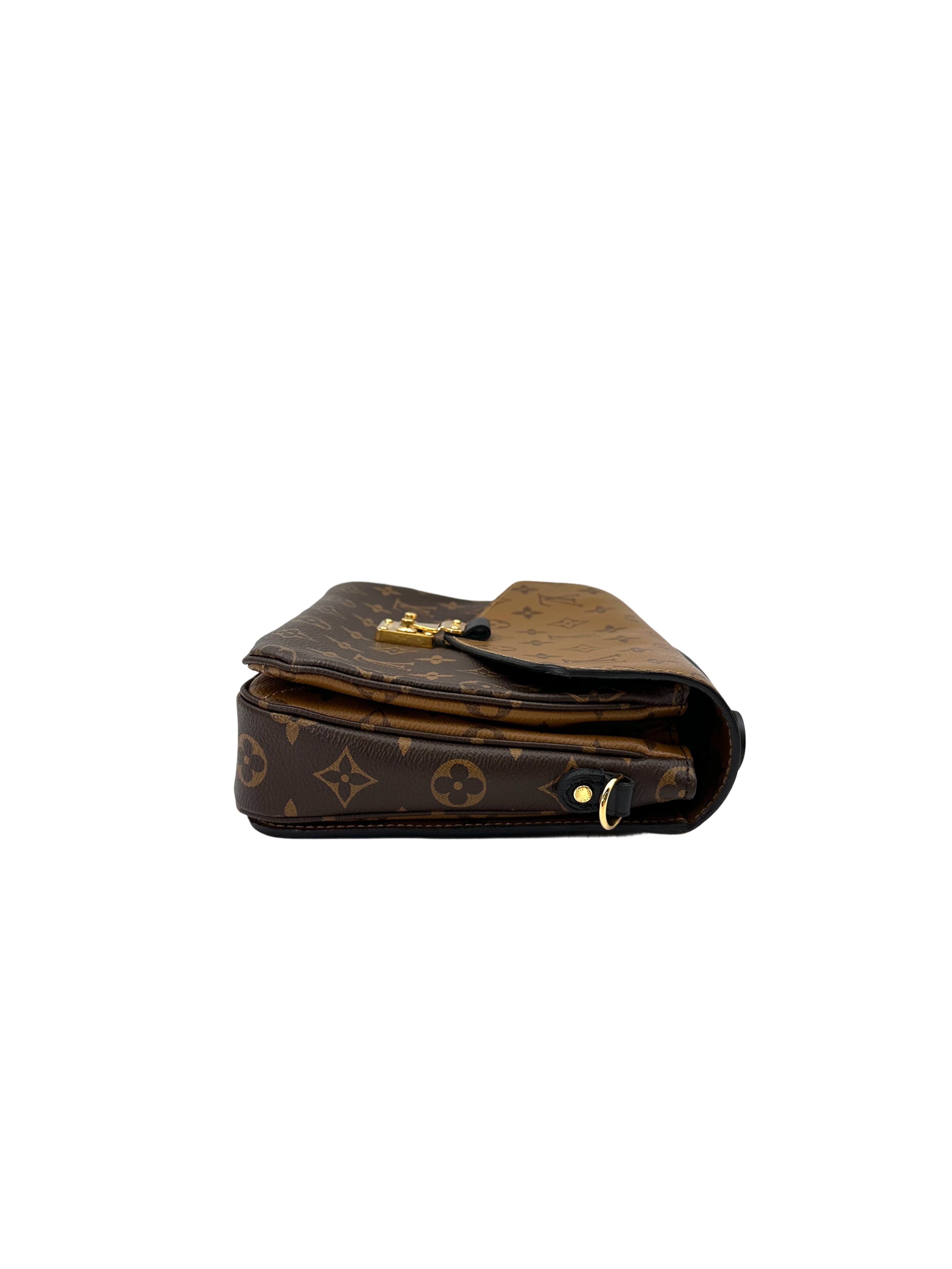 Louis Vuitton Brown Monogram Reverse Canvas Pochette Metis LV2360