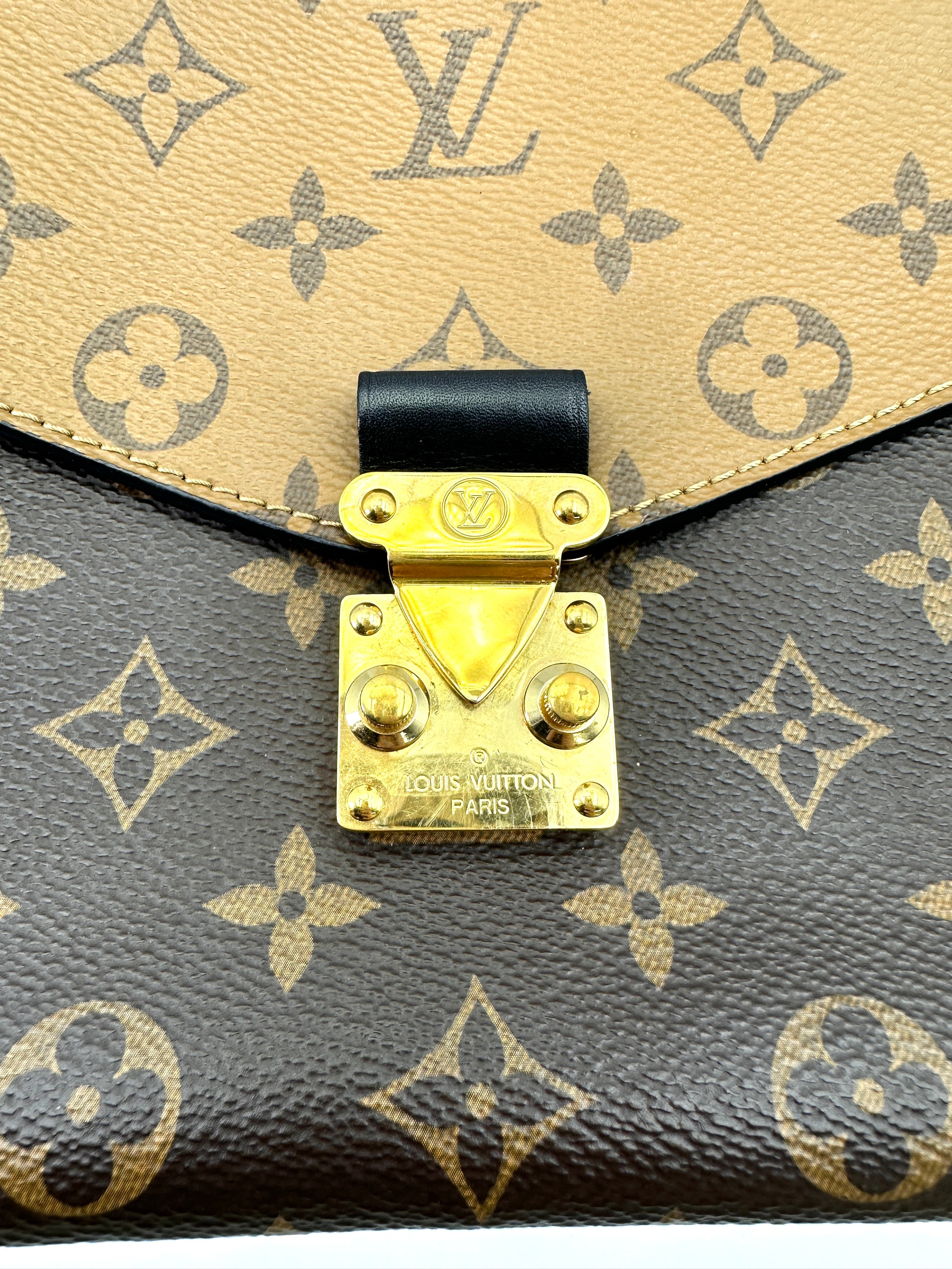 Louis Vuitton Brown Monogram Reverse Canvas Pochette Metis LV2360