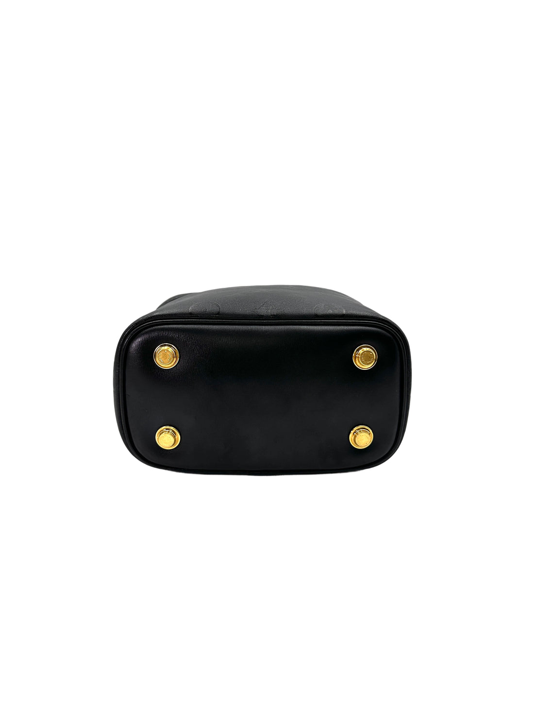 Louis Vuitton Vanity PM Black Monogram Leather Handle Bag LV2362