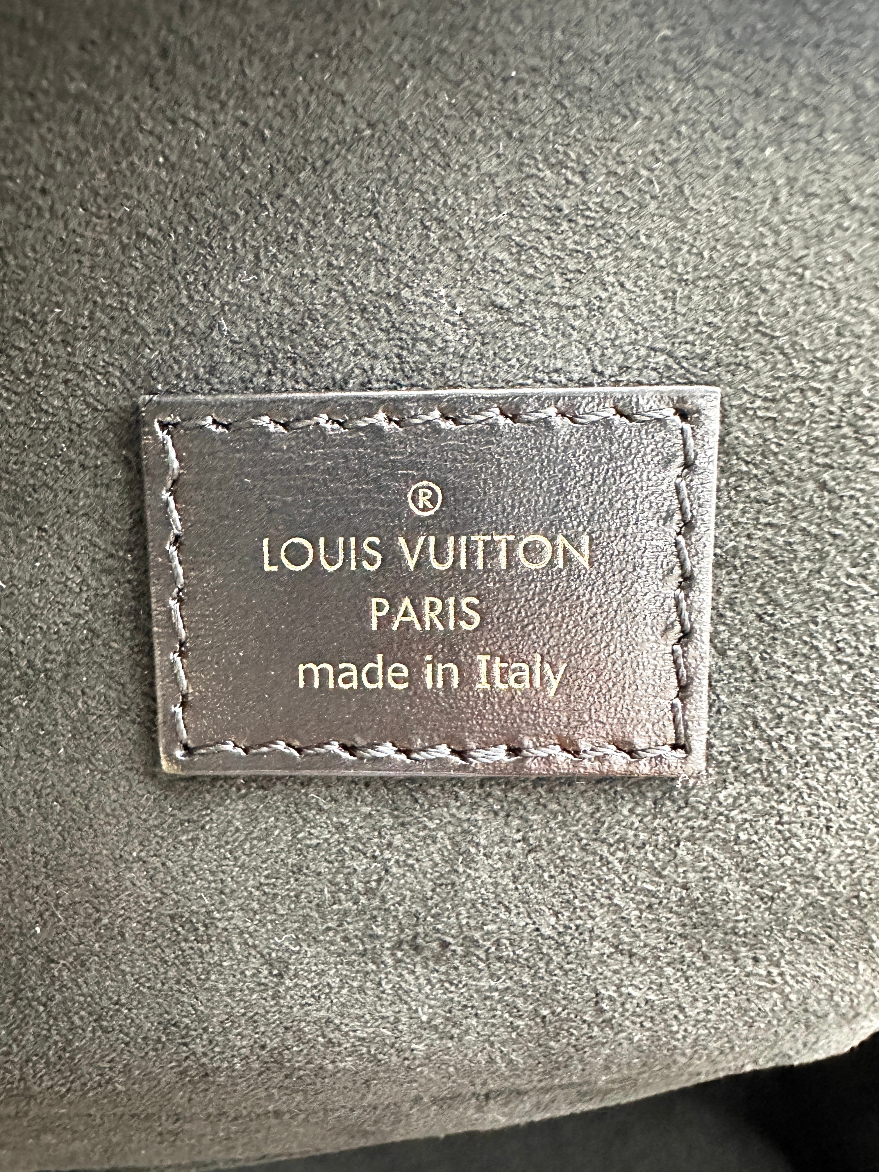 Louis Vuitton Vanity PM Black Monogram Leather Handle Bag LV2362