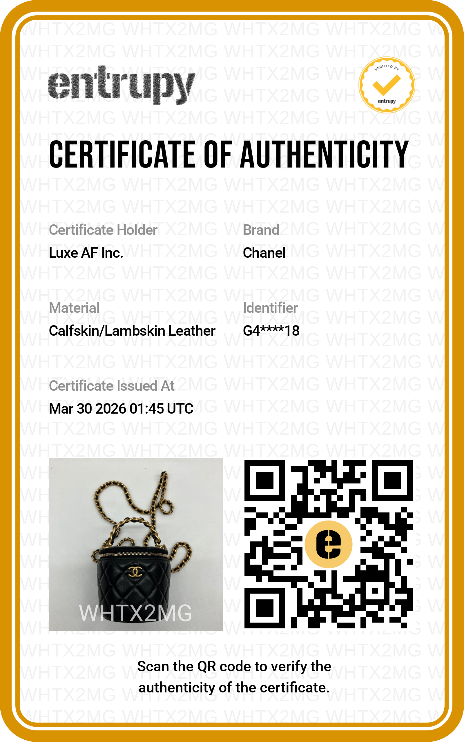 Chanel 22A Black Quilted Lambskin Bucket Bag With Gold Hardware(G4***18) CC1662