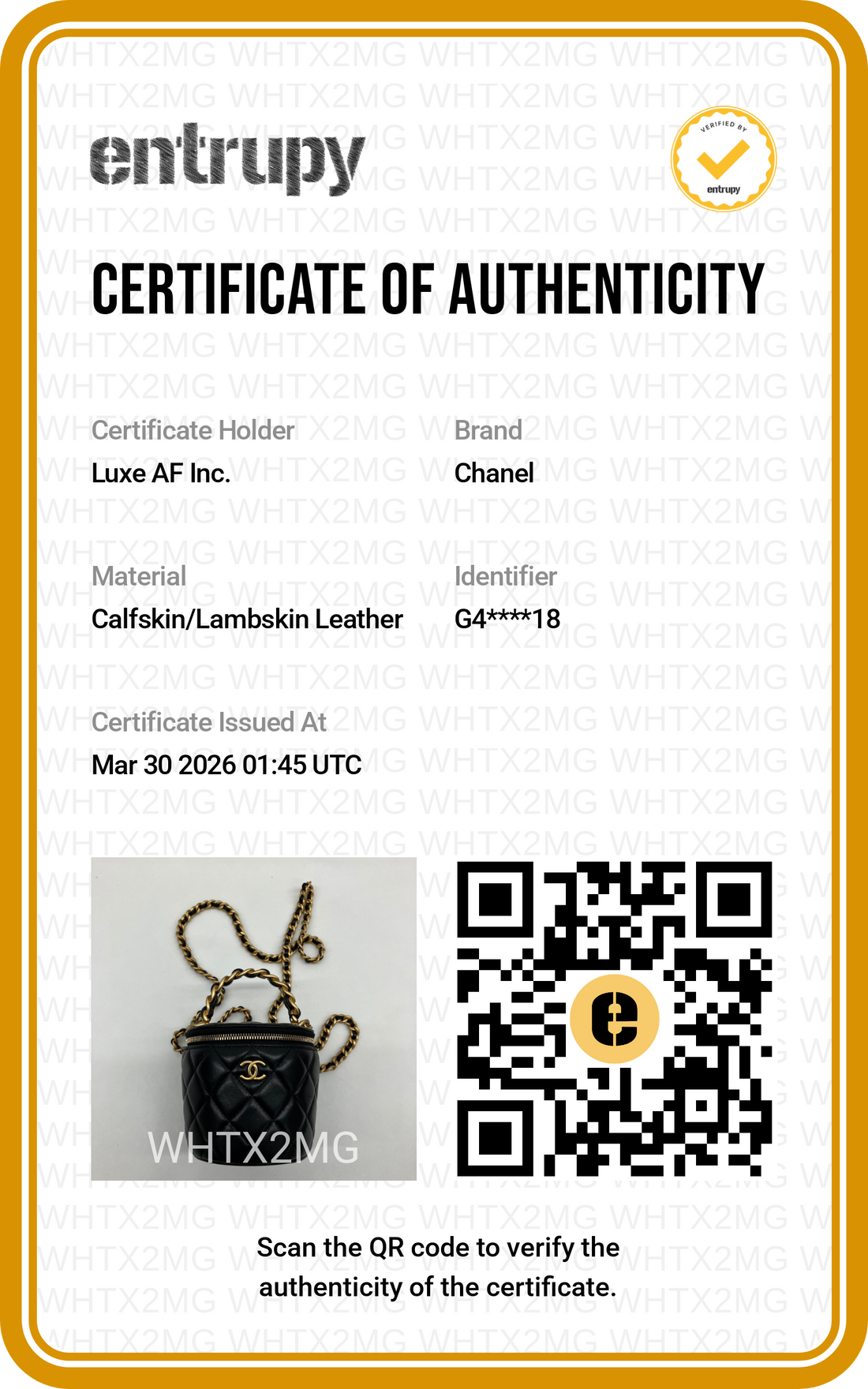 Chanel 22A Black Quilted Lambskin Bucket Bag With Gold Hardware(G4***18) CC1662