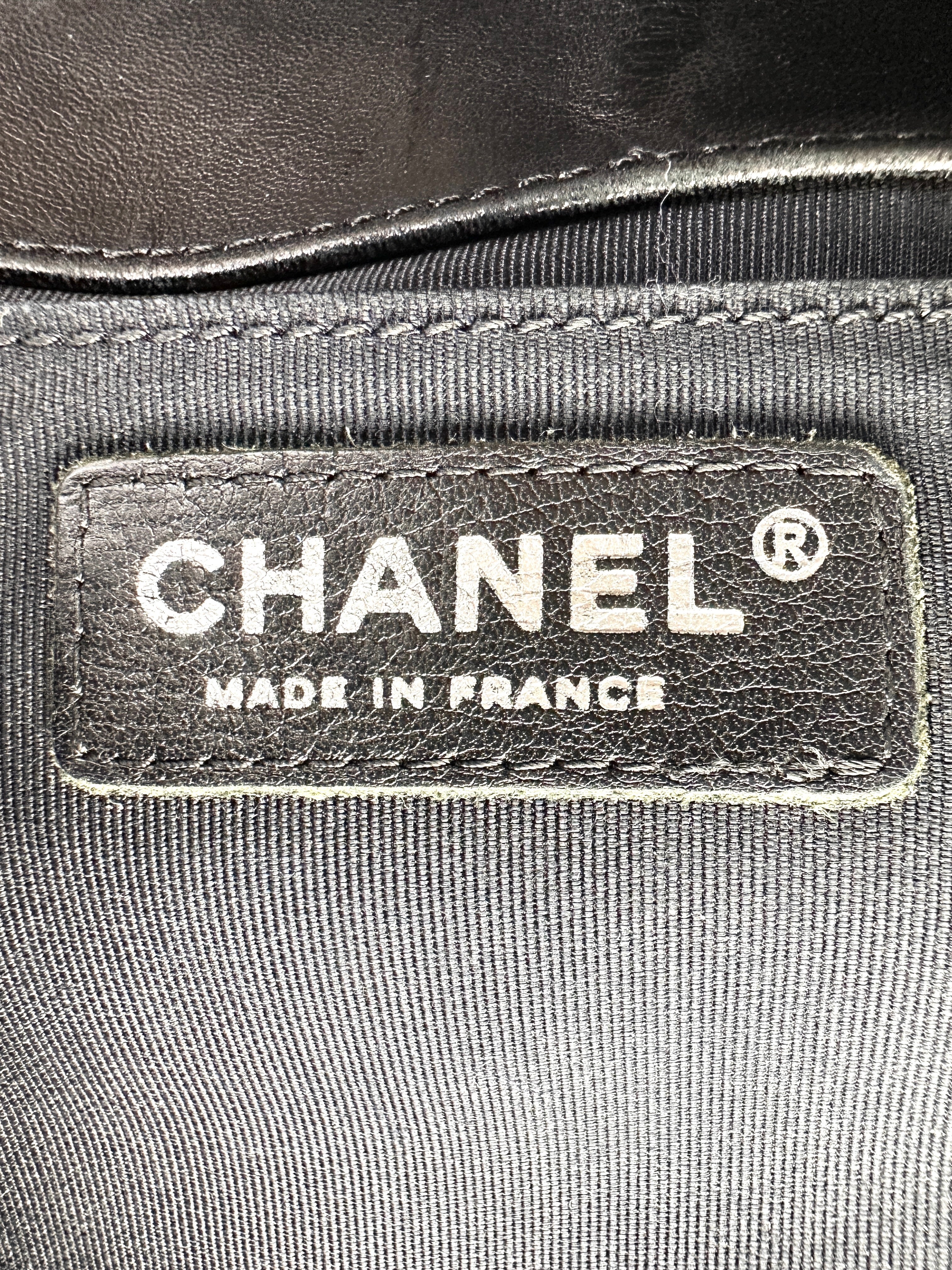 Chanel LeBoy Black Quilted Leather Flap Bag With Silver Buckle(20***56) CC1672