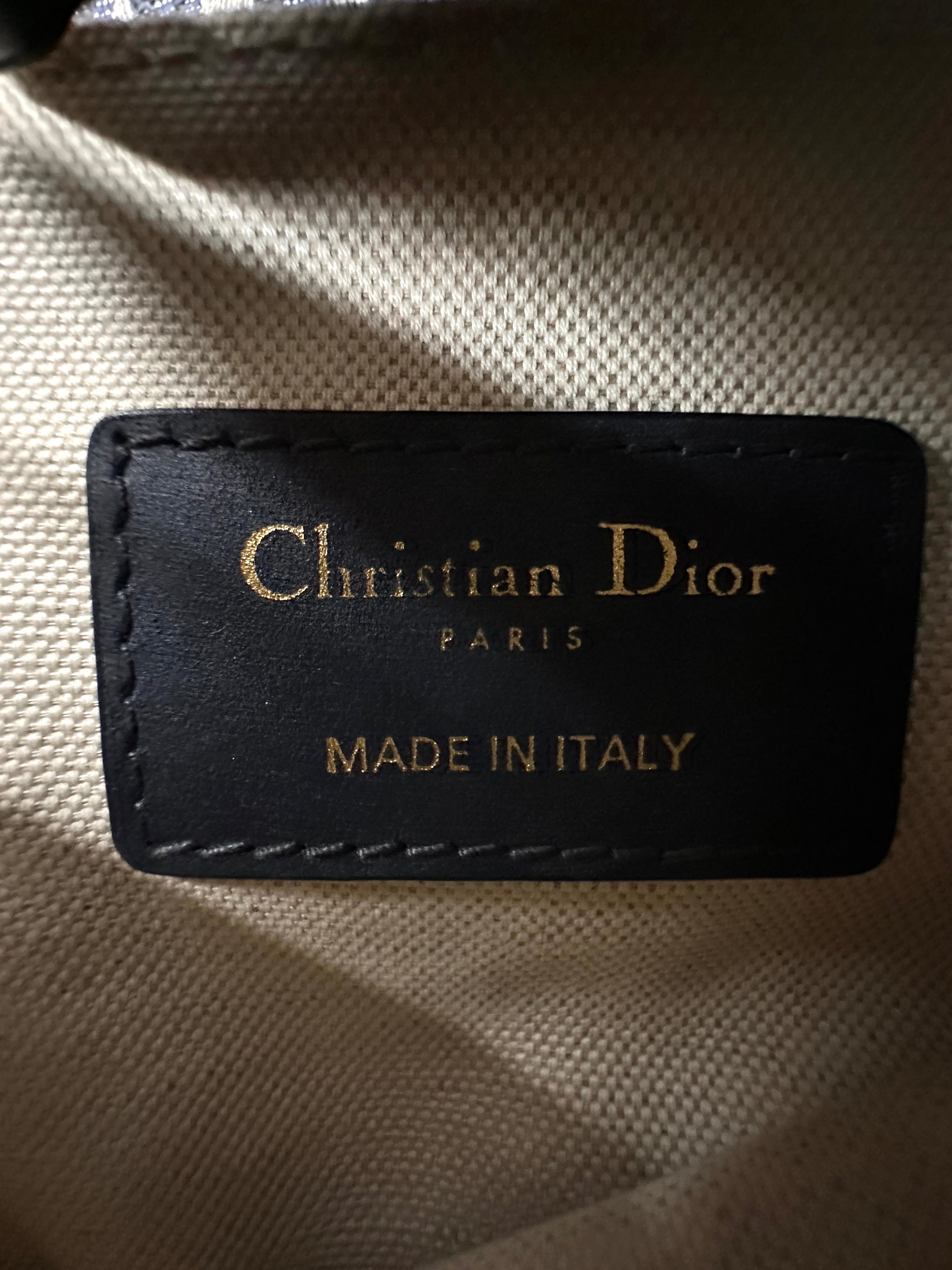 Christian Dior Oblique Black Jacquard Small Size Saddle Bag DR639