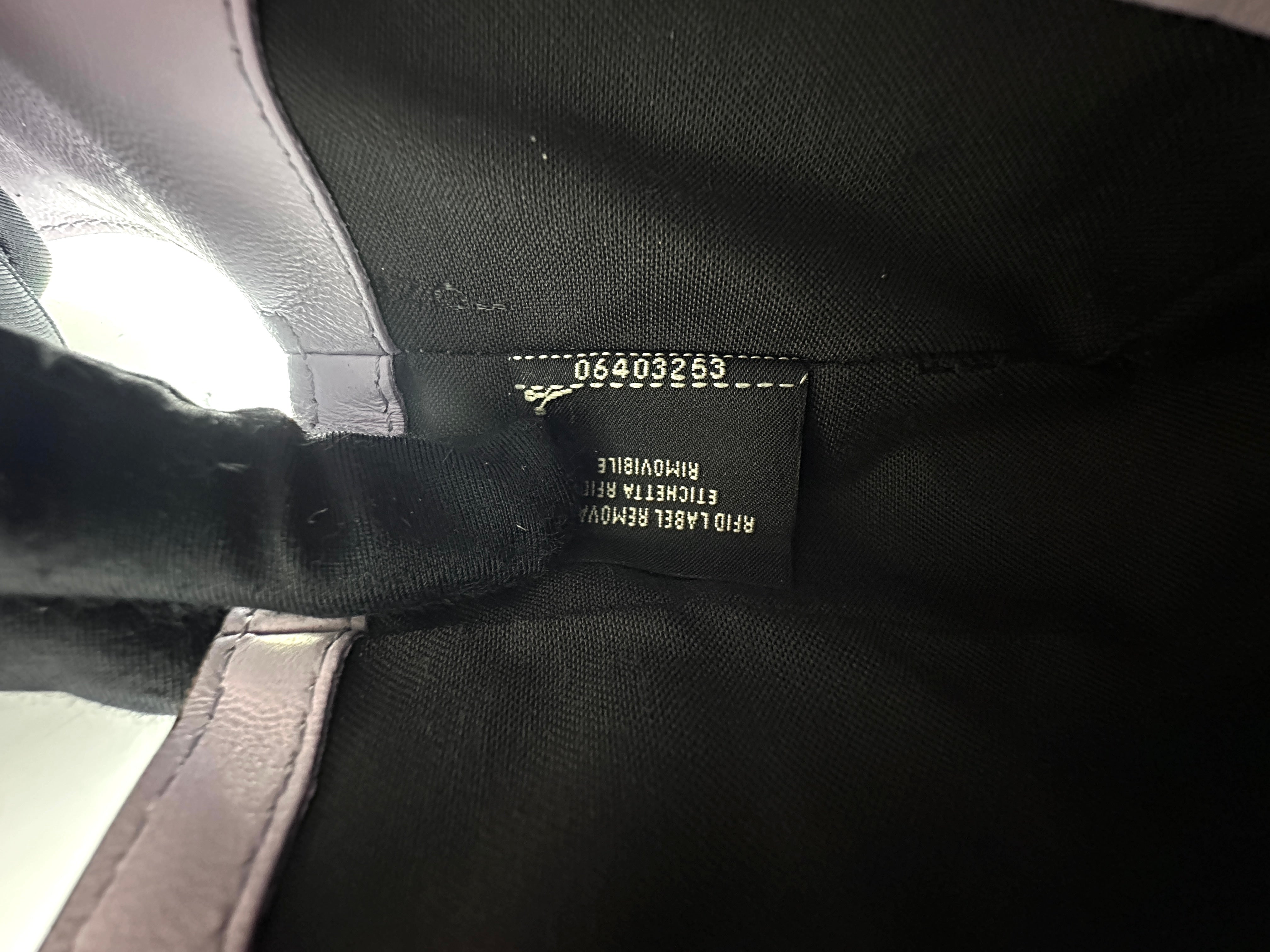 Fendi Baguette Light Purple Logo-Embossed Leather Shoulder Bag FF92