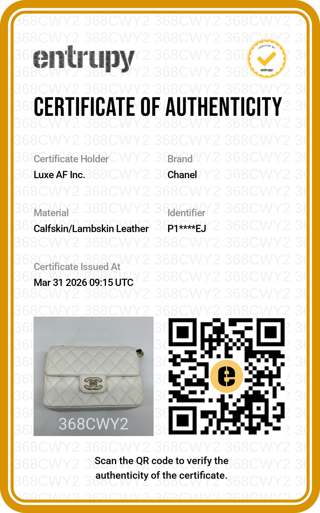 Chanel White Quilted Lambskin Flap Bag With Decorative Ball Chain(P1***EJ) CC1686
