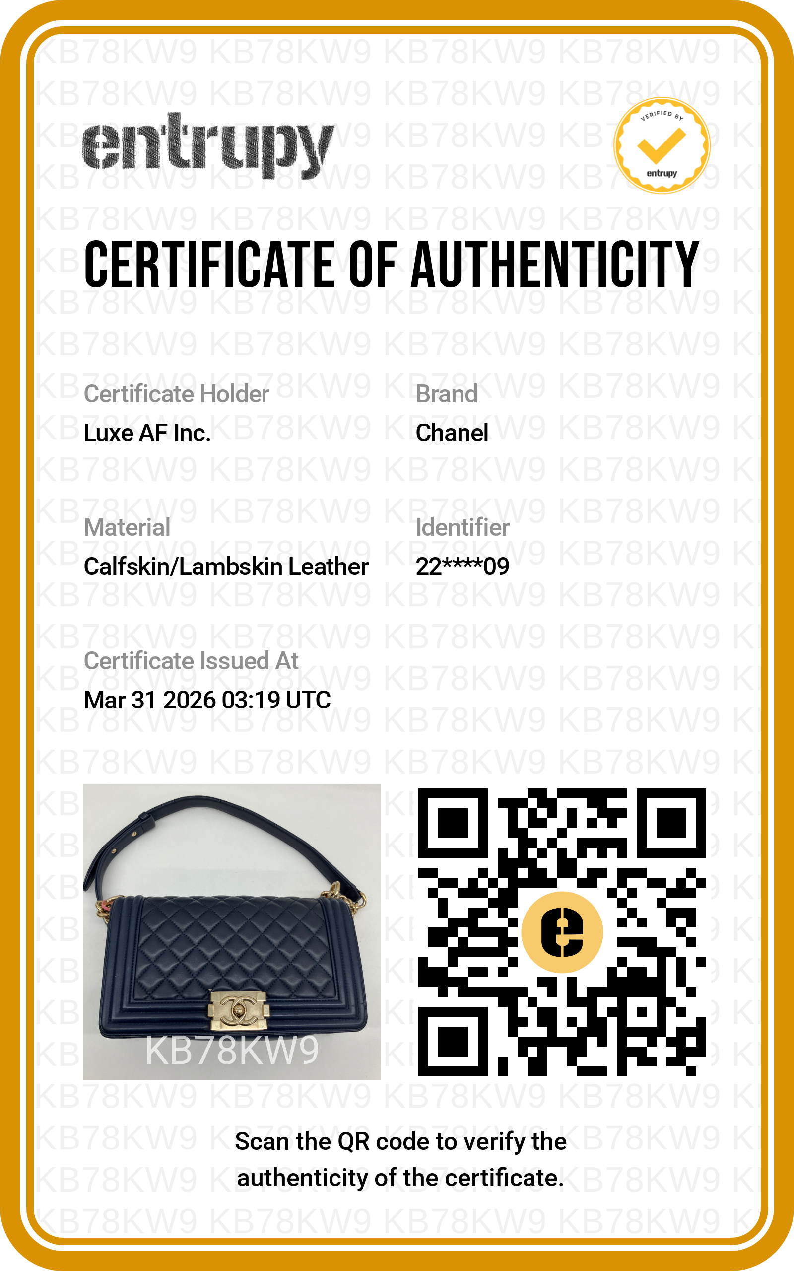 Chanel LeBoy Navy Quilted Leather Flap Bag With Gold Buckle(22***09) CC1702