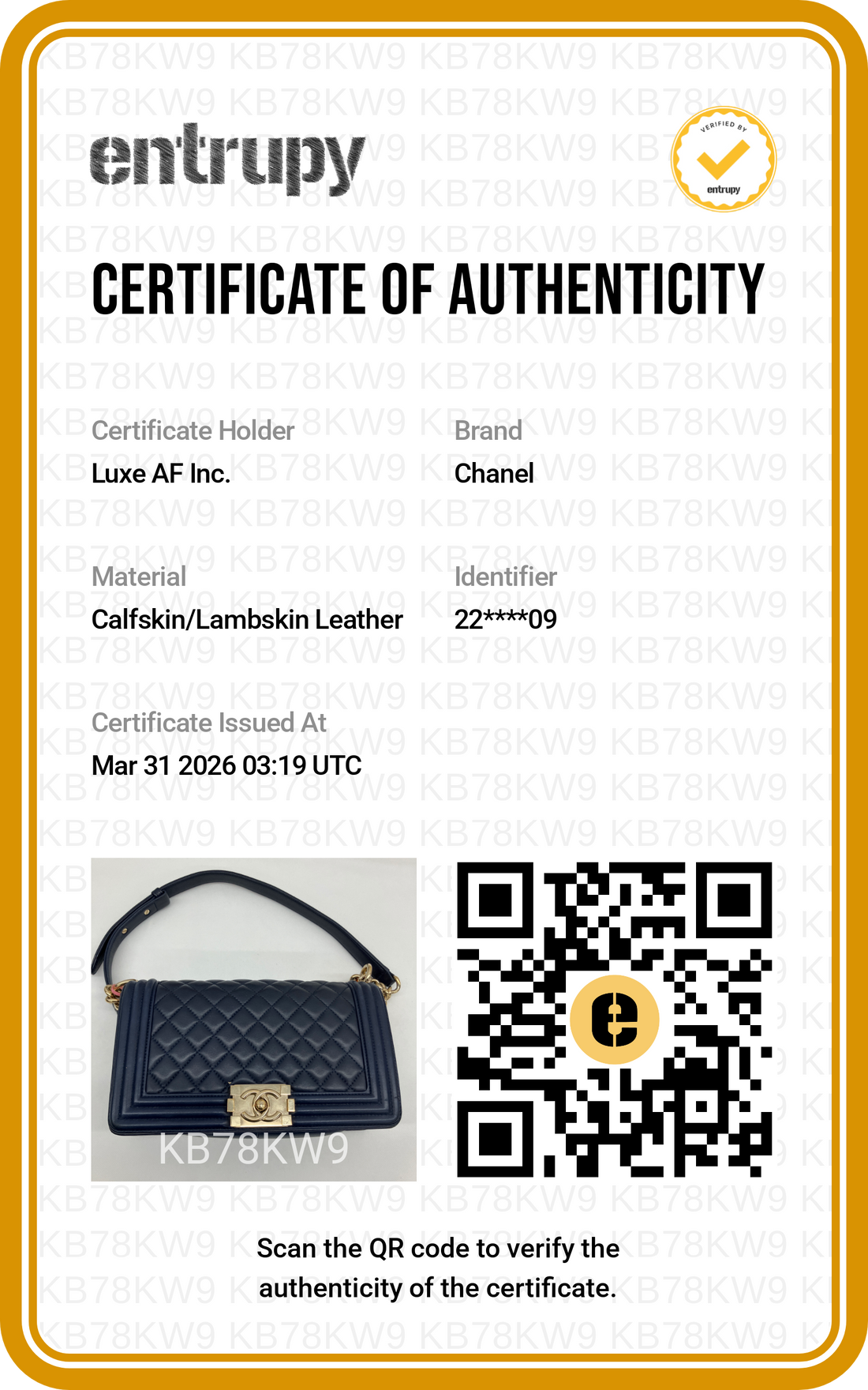 Chanel LeBoy Navy Quilted Leather Flap Bag With Gold Buckle(22***09) CC1702