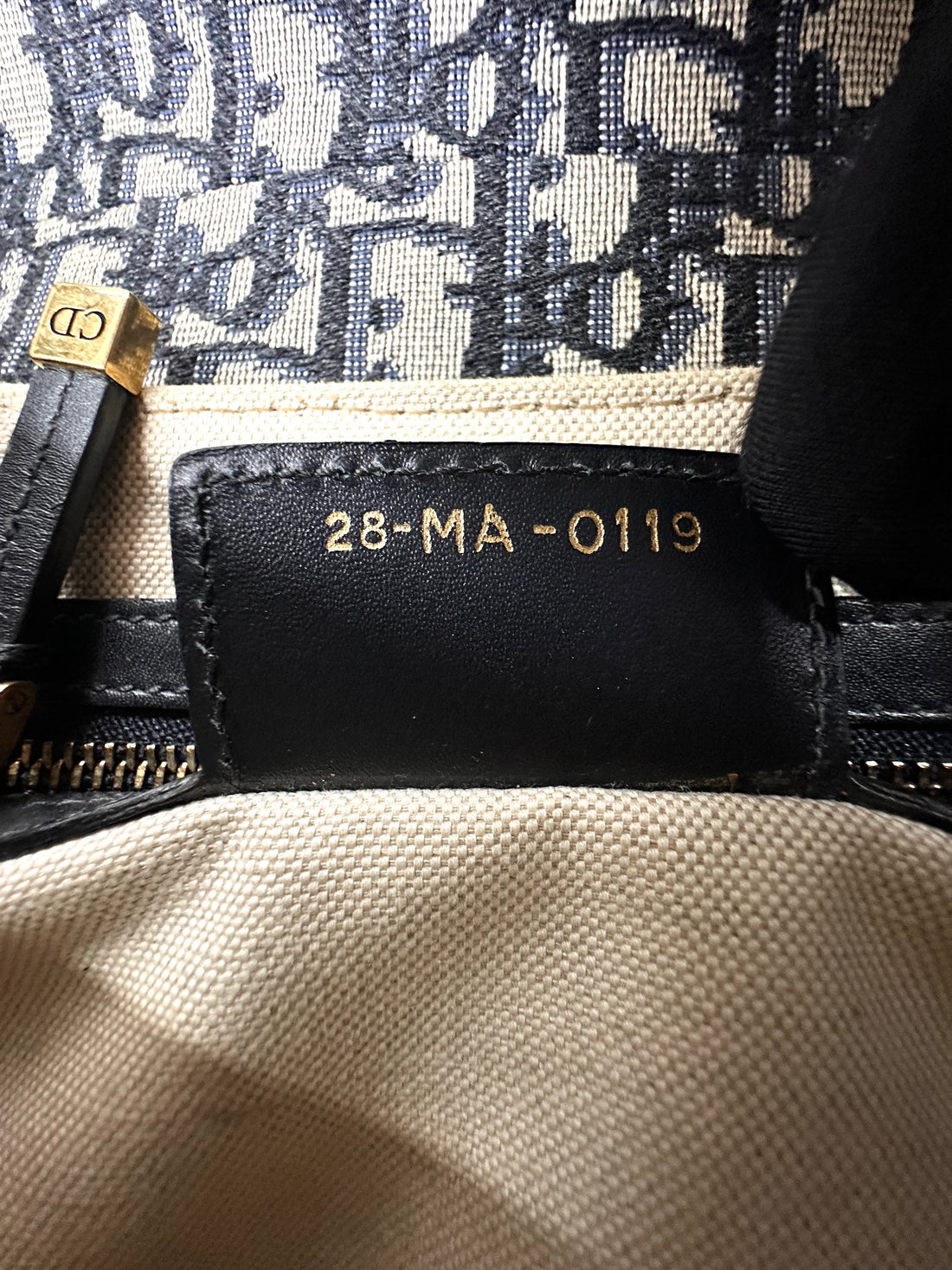 Christian Dior Oblique Black Jacquard Medium Size Saddle Bag DR641