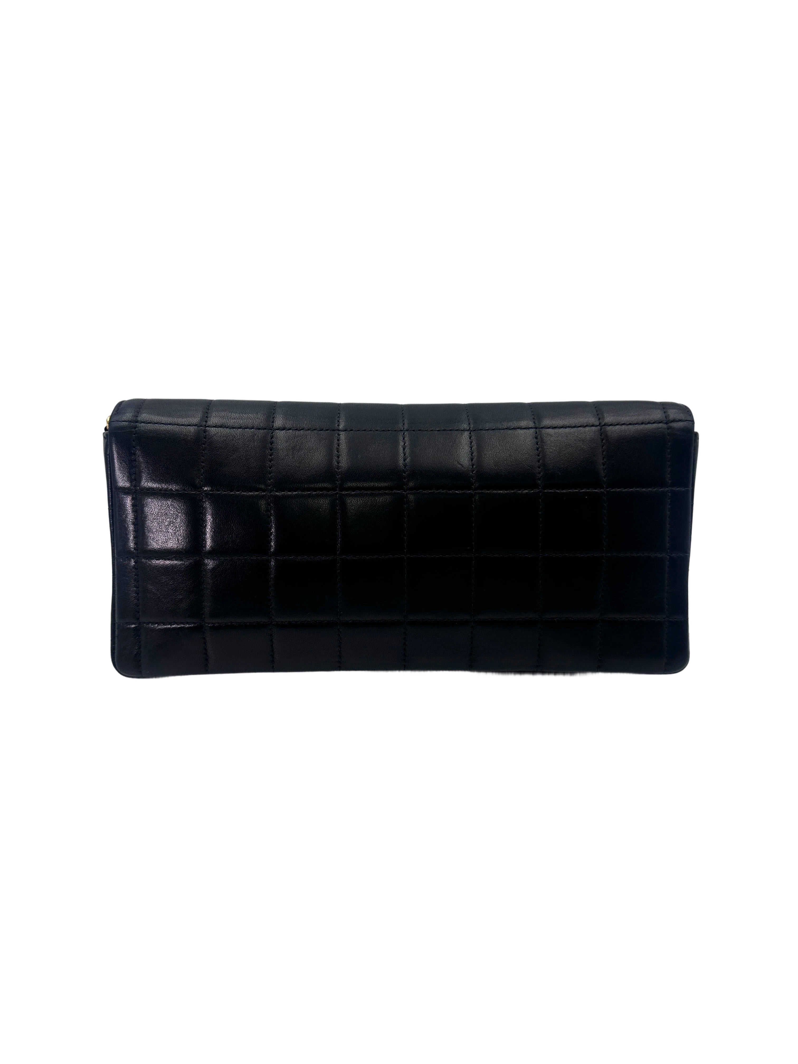 Chanel Chocolate Bar Black Quilted Lambskin Flap Bag(69***50) CC1685