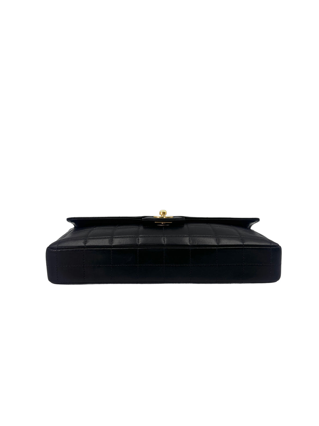 Chanel Chocolate Bar Black Quilted Lambskin Flap Bag(69***50) CC1685