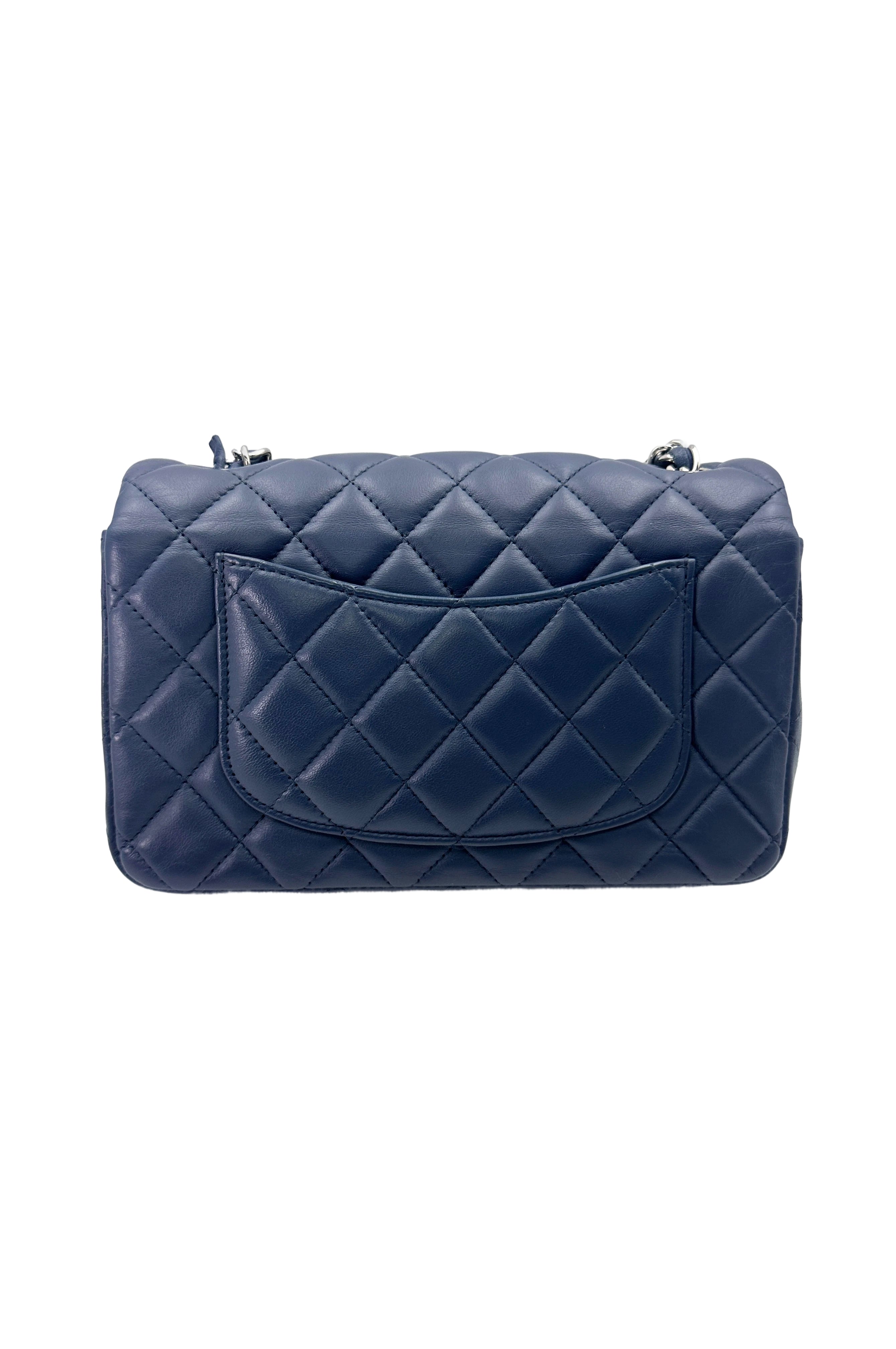 Chanel Classic Flap Iridescent Turquoise Blue Quilted Leather Shoulder Bag(17***09) IRIS118