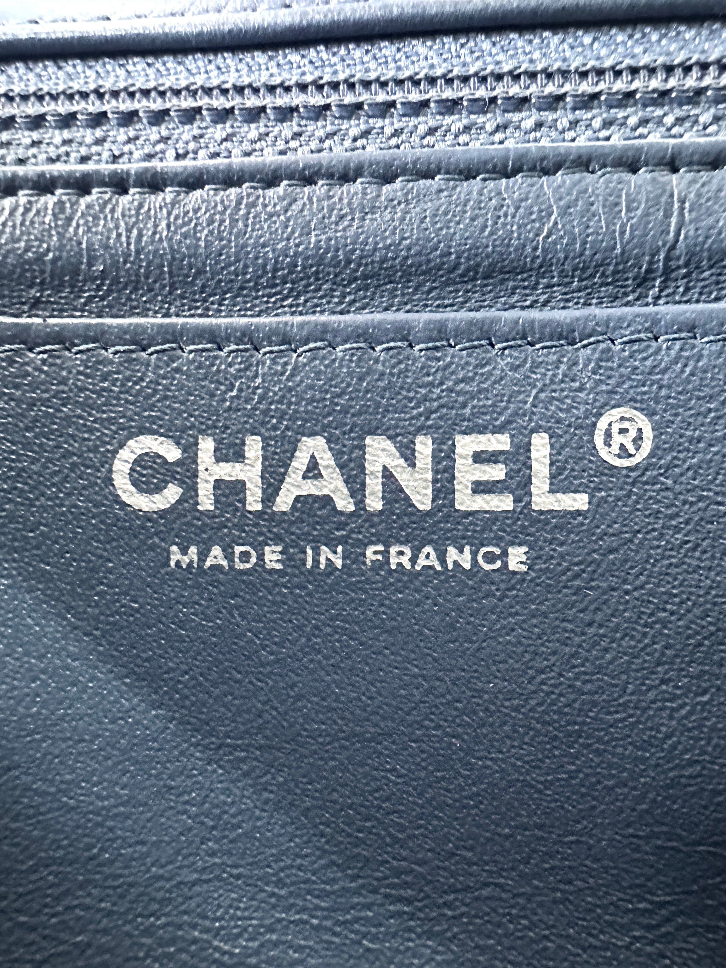 Chanel Classic Flap Iridescent Turquoise Blue Quilted Leather Shoulder Bag(17***09) IRIS118