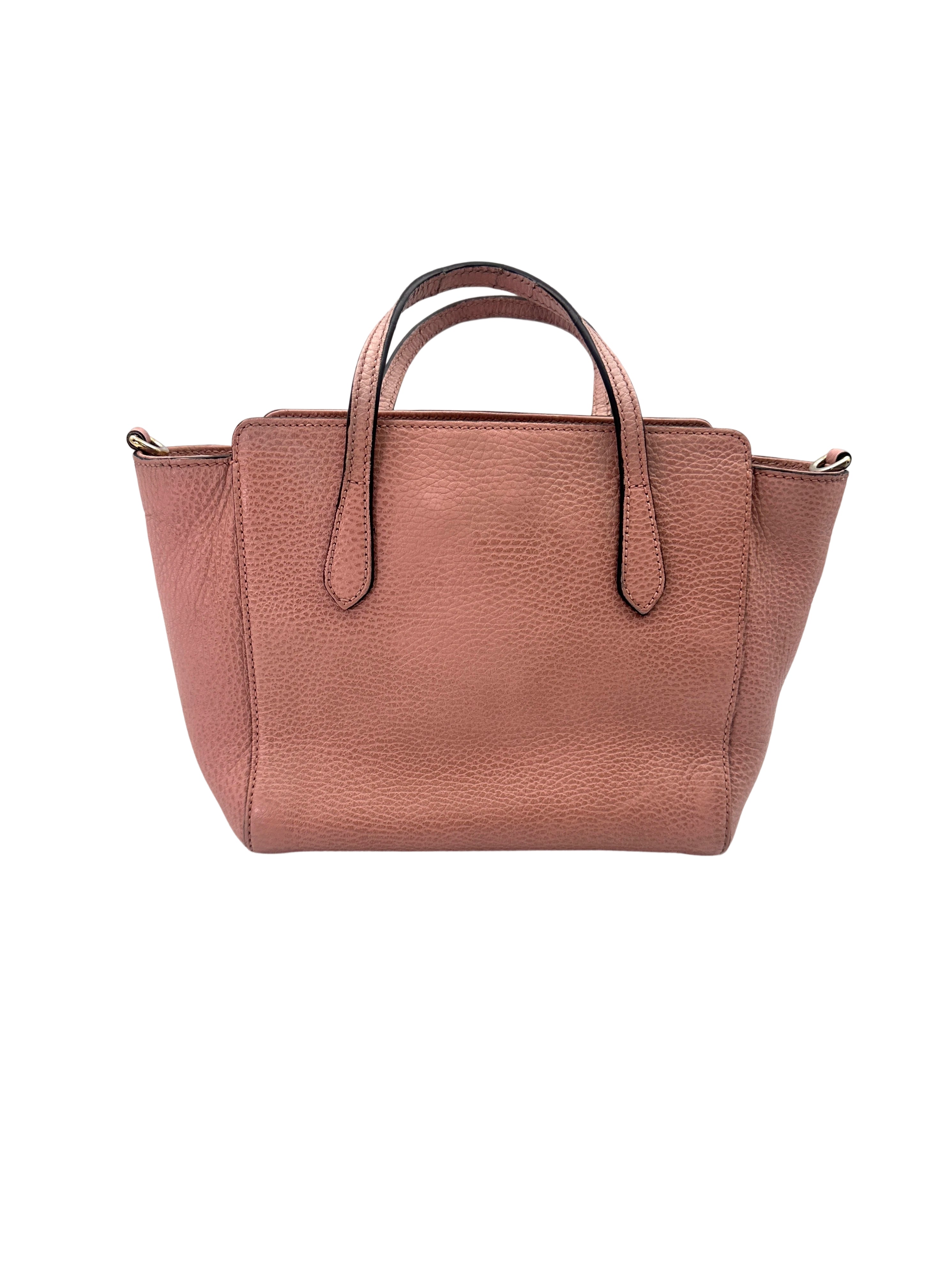 Gucci Swing Pink Leather Handle Bag GG830