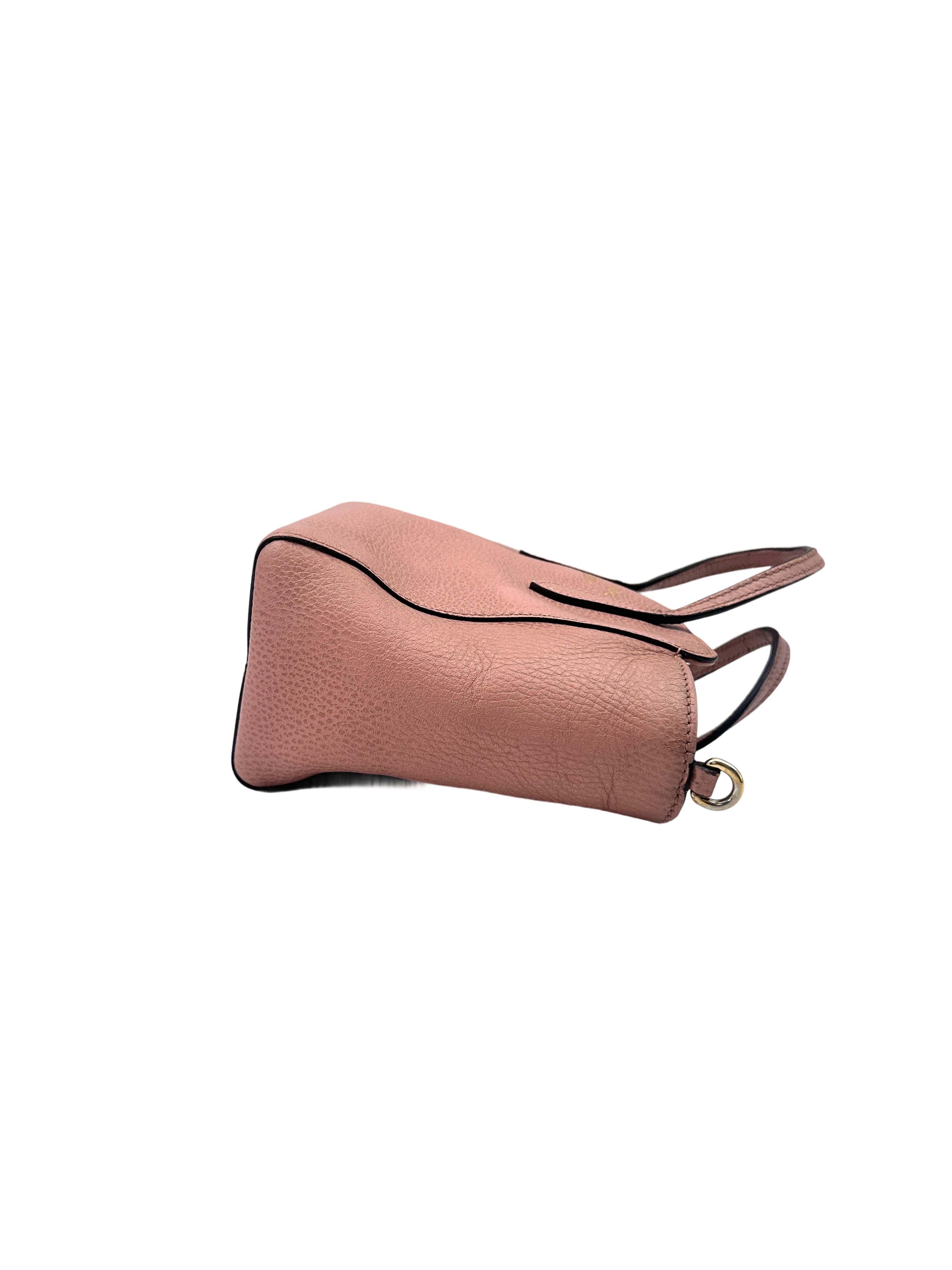 Gucci Swing Pink Leather Handle Bag GG830