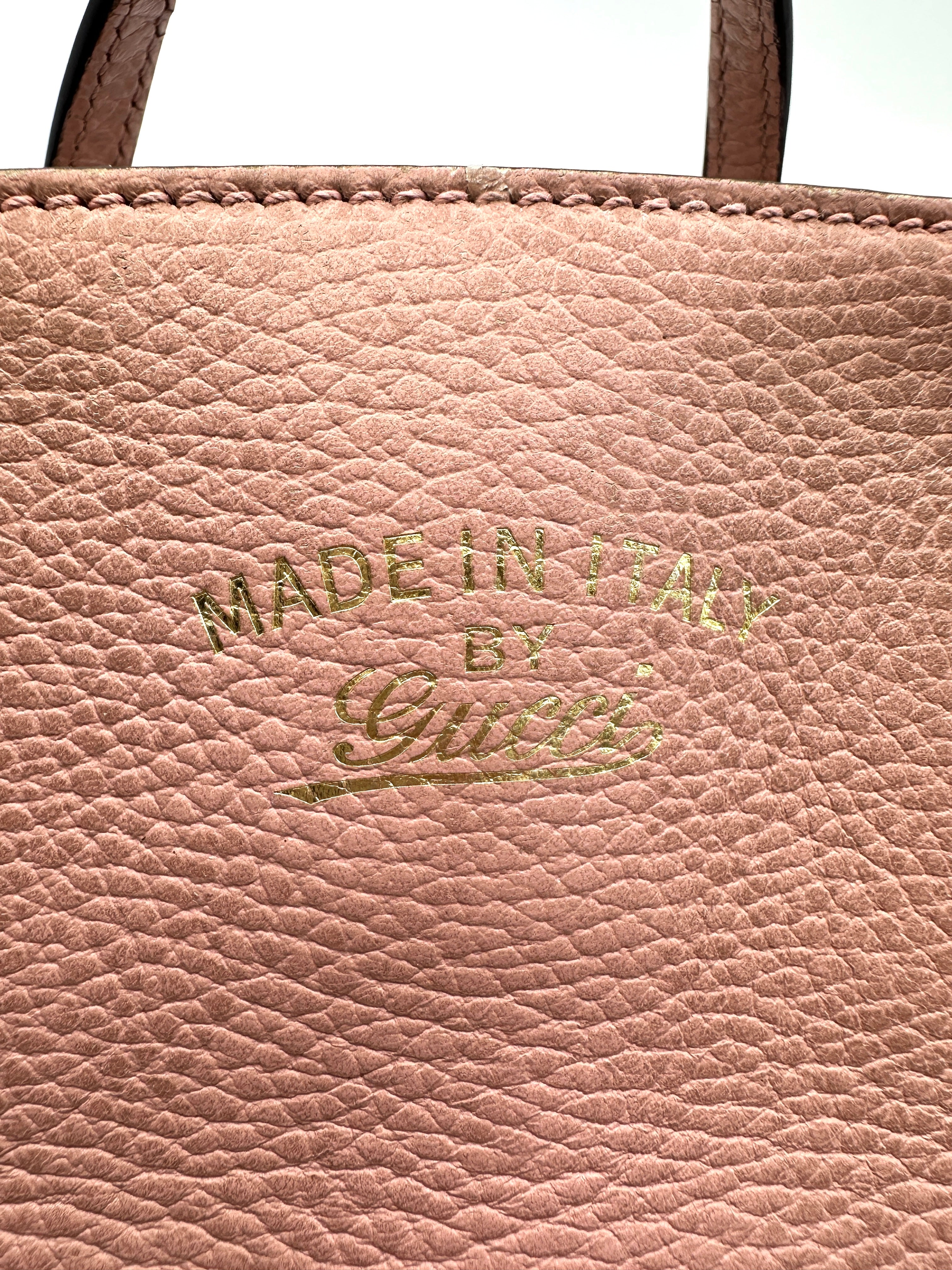 Gucci Swing Pink Leather Handle Bag GG830