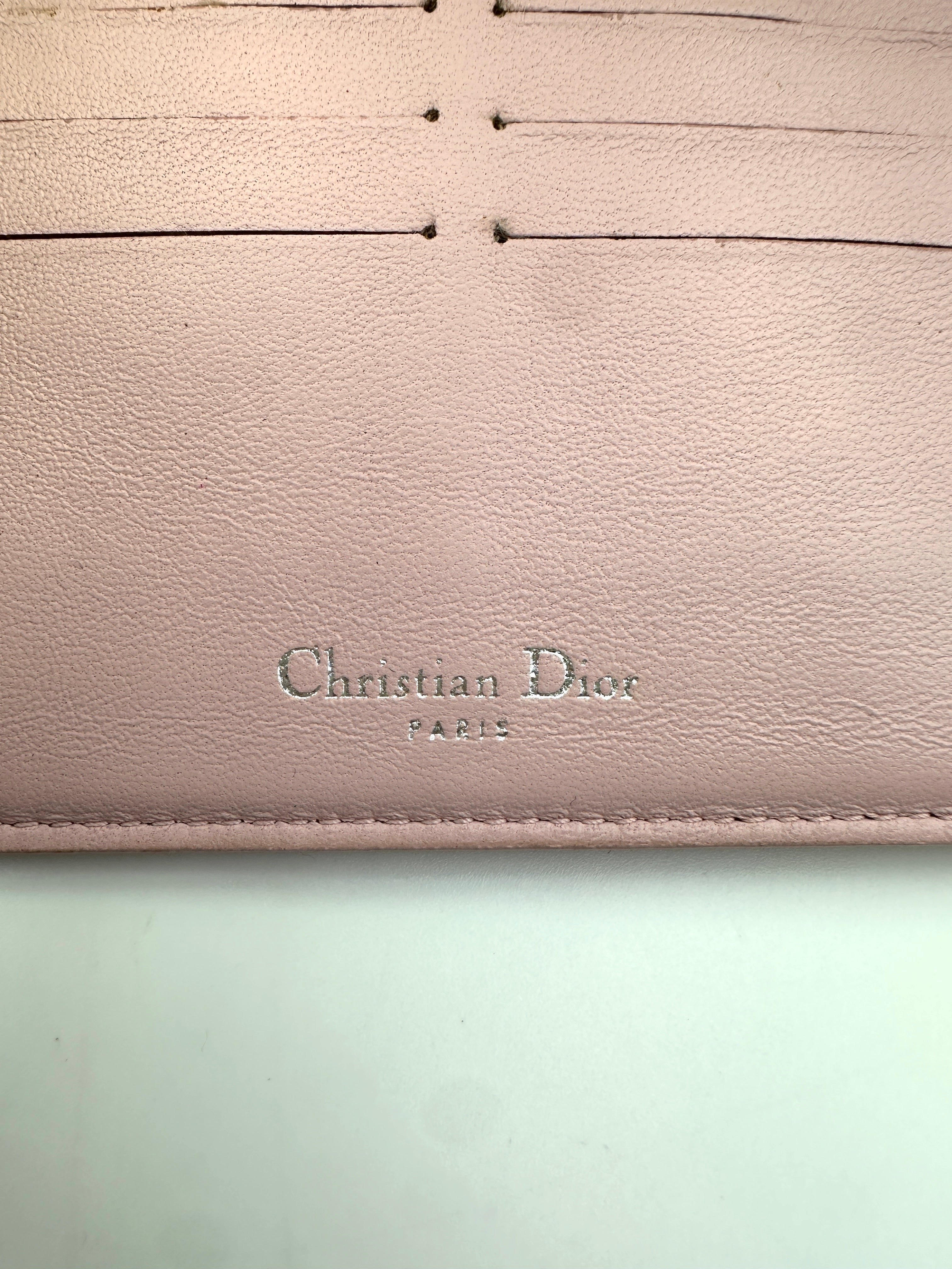 Christian Dior Miss Dior Red Cannage Quilted Leather Long Wallet DR644