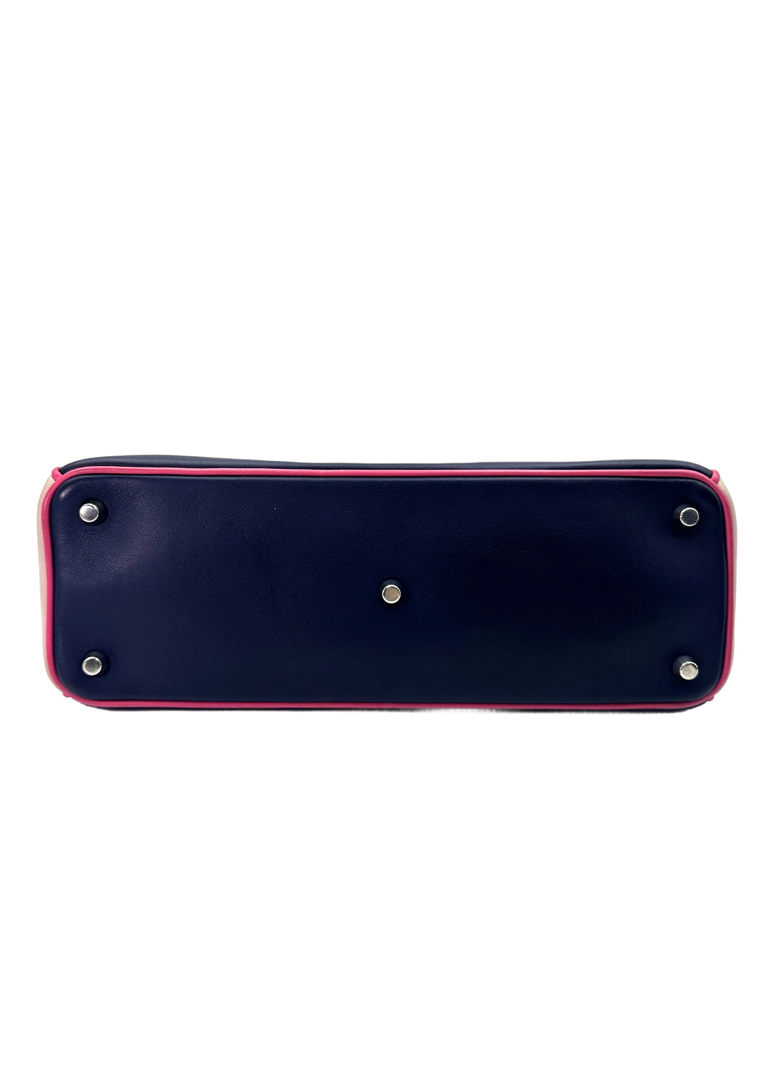 Christian Dior Diorissimo Black/Pink Leather Handle Bag With Pouch DR643