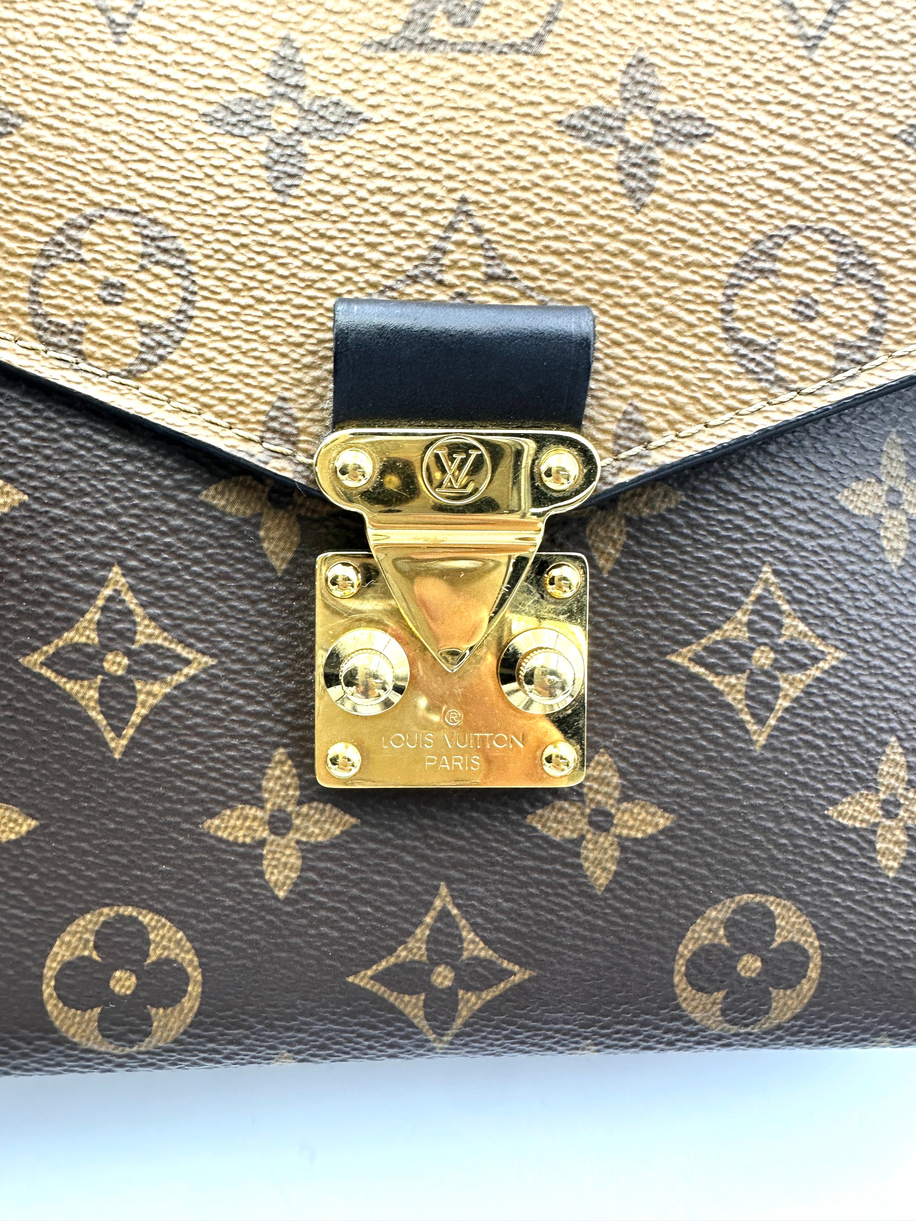 Louis Vuitton Brown Monogram Reverse Canvas Pochette Metis LV2370