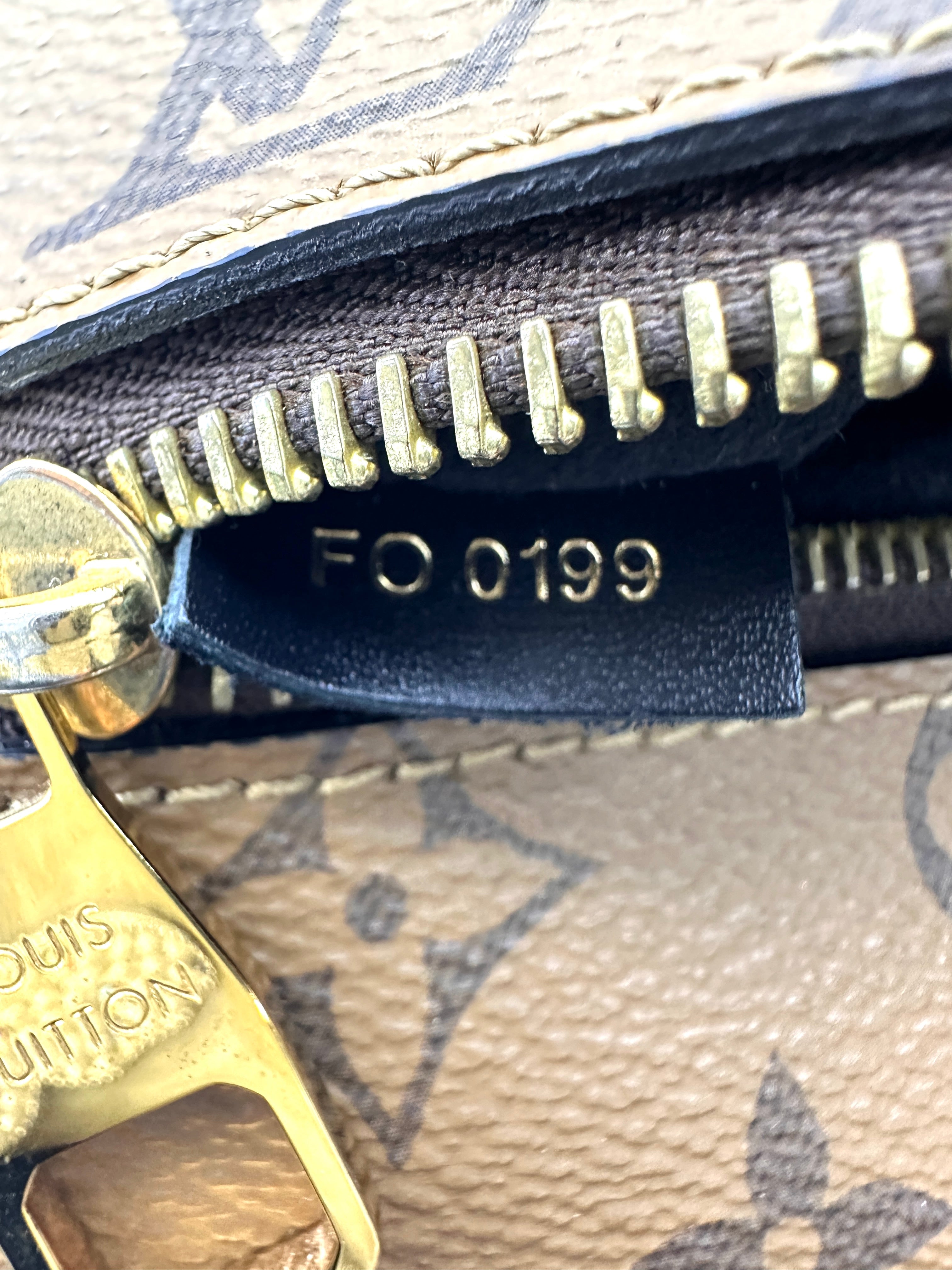 Louis Vuitton Brown Monogram Reverse Canvas Pochette Metis LV2370