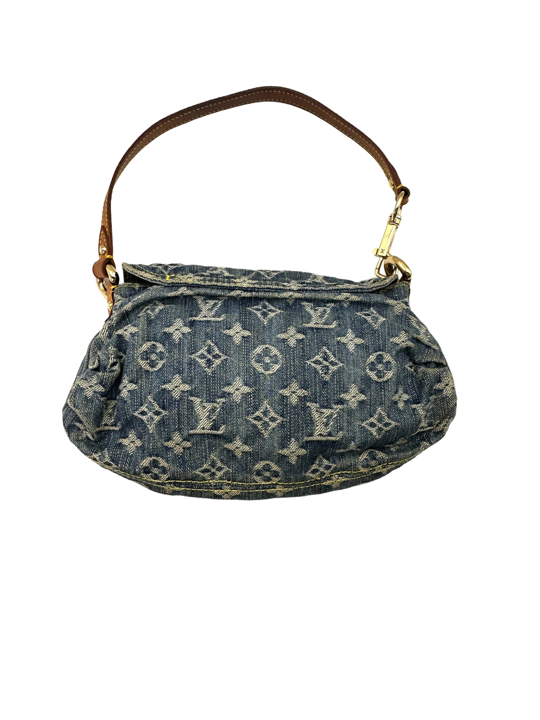 Louis Vuitton Blue Monogram Denim Pleaty Shoulder Bag LV2371