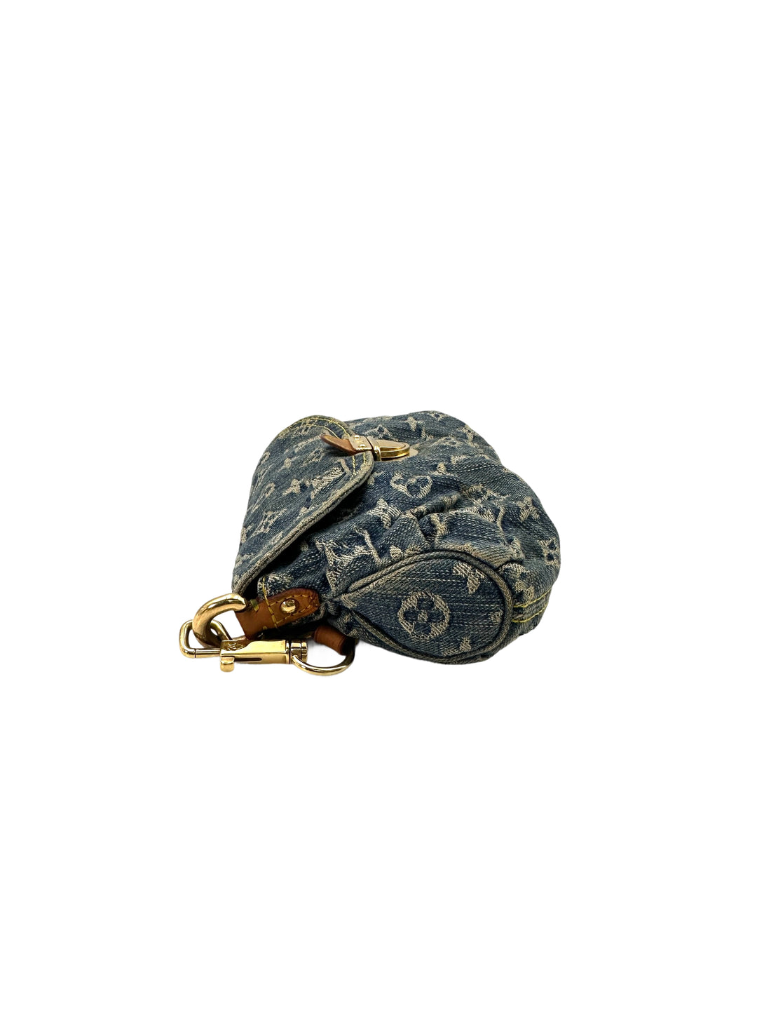 Louis Vuitton Blue Monogram Denim Pleaty Shoulder Bag LV2371