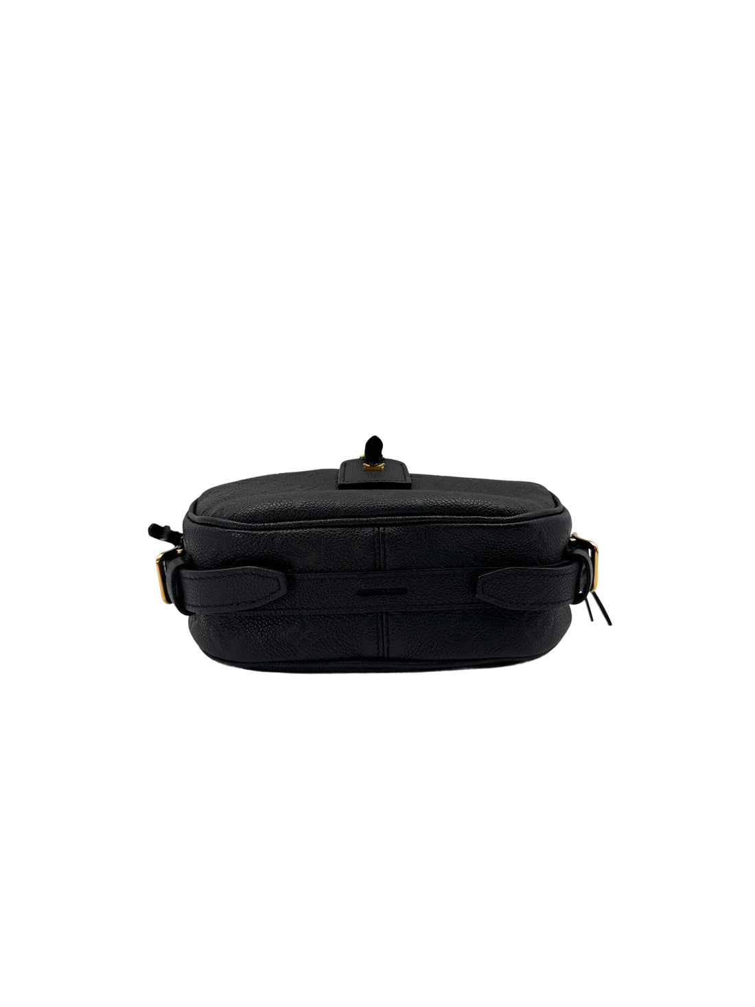 Louis Vuitton Boite Chapeau Souple MM Black Monogram Empreinte Leather Shoulder Bag LV2372
