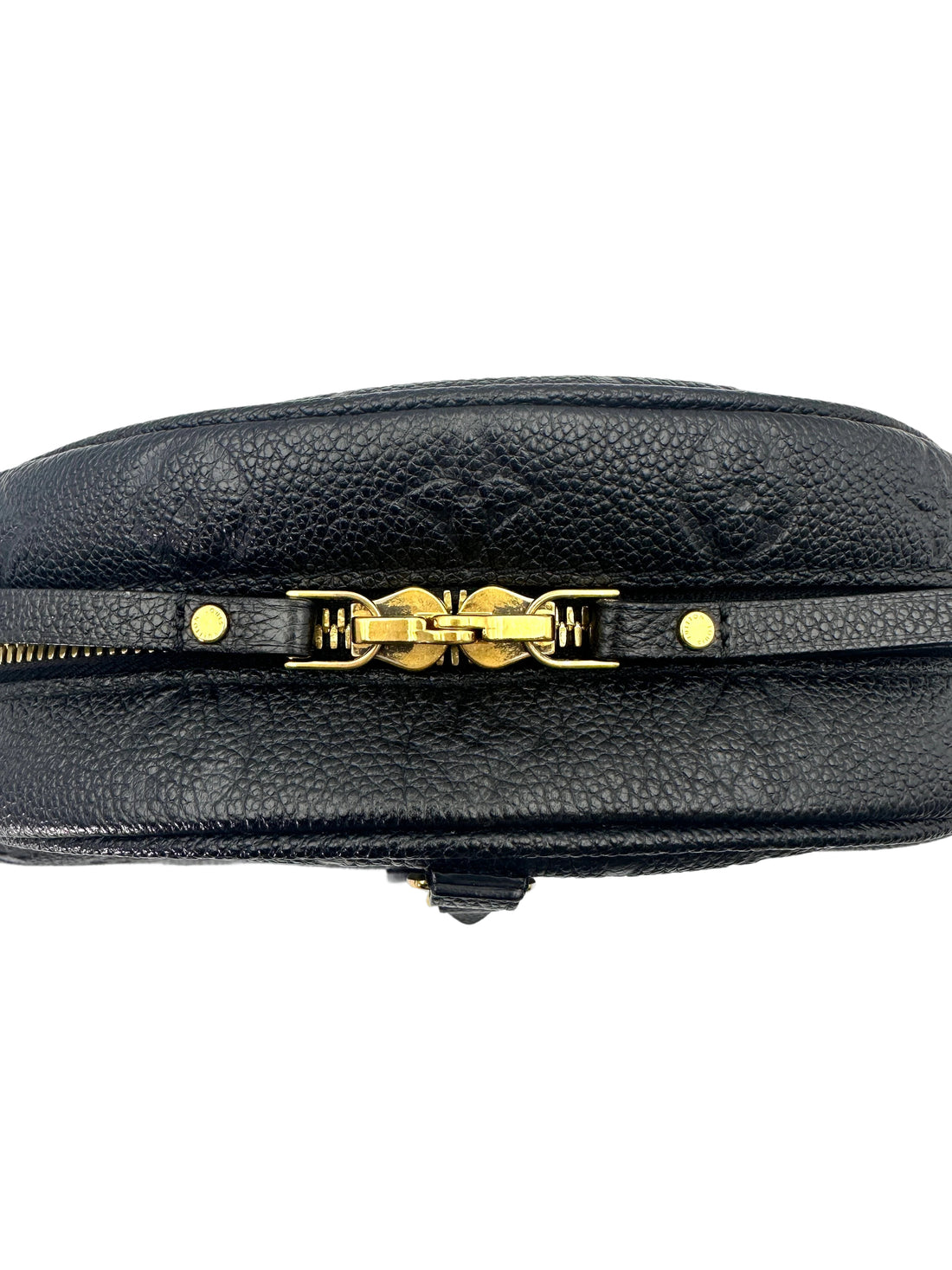 Louis Vuitton Boite Chapeau Souple MM Black Monogram Empreinte Leather Shoulder Bag LV2372