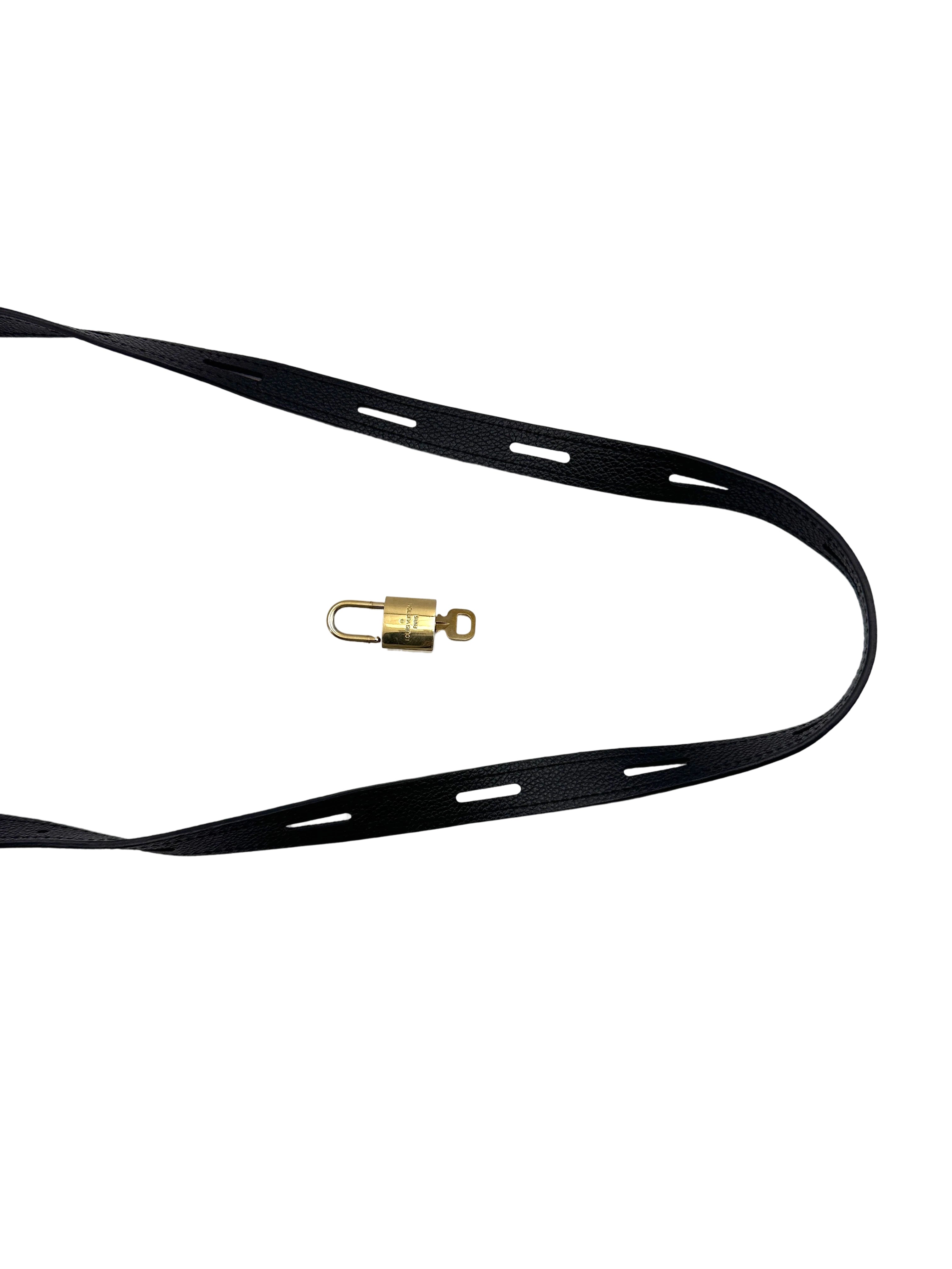 Louis Vuitton Boite Chapeau Souple MM Black Monogram Empreinte Leather Shoulder Bag LV2372
