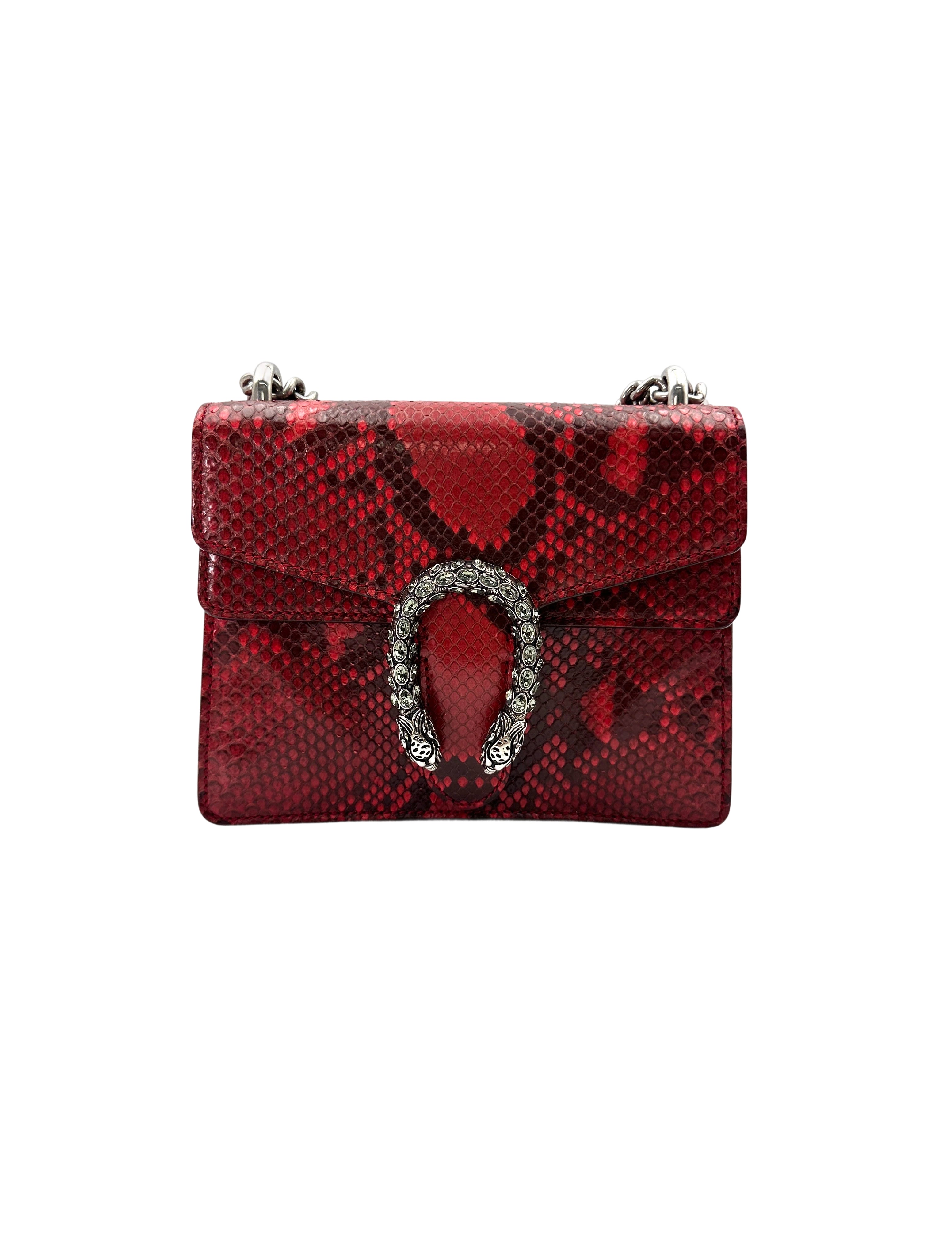 Gucci Dionysus Red Python Small Size Shoulder Bag GG831