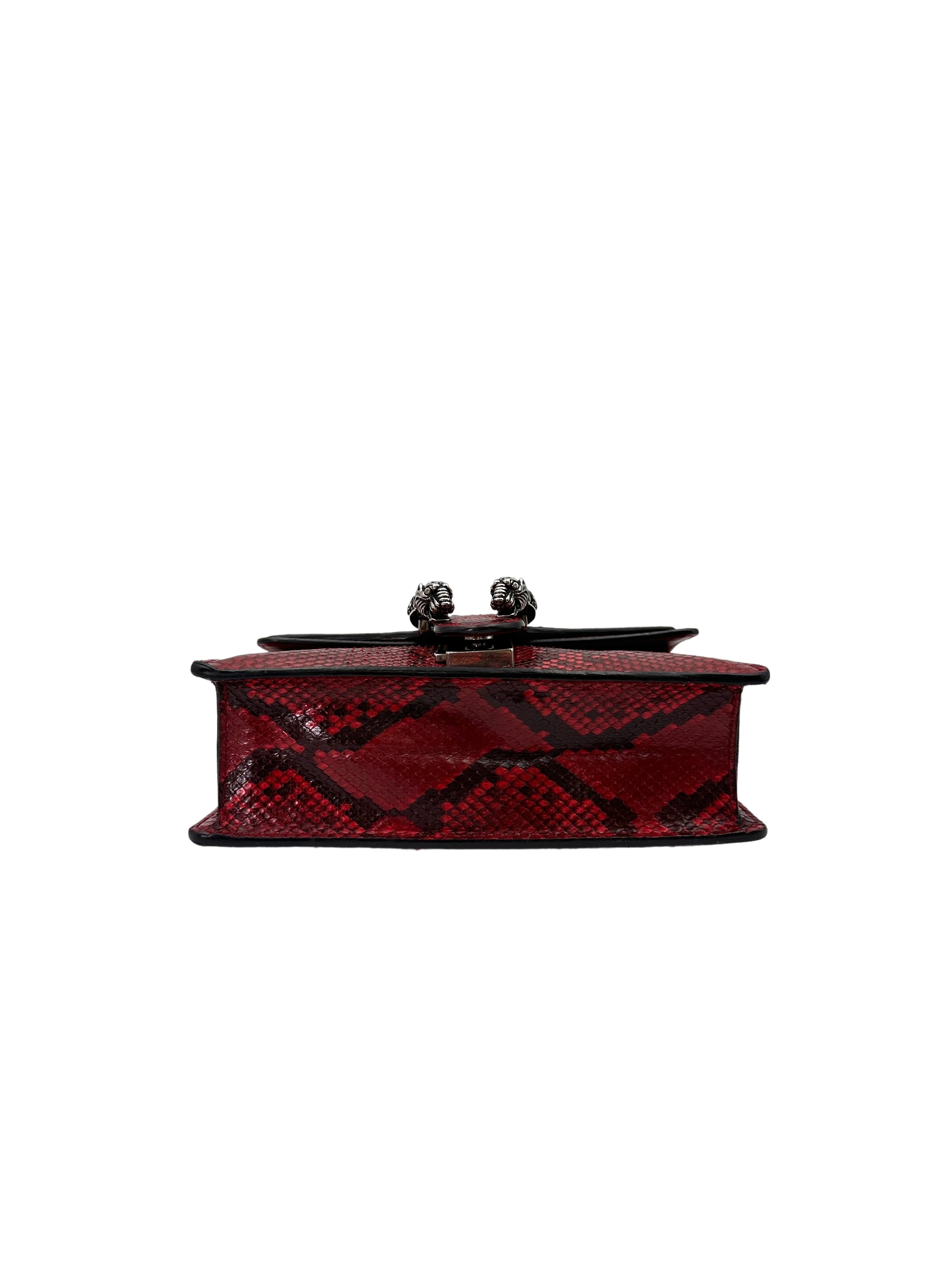 Gucci Dionysus Red Python Small Size Shoulder Bag GG831