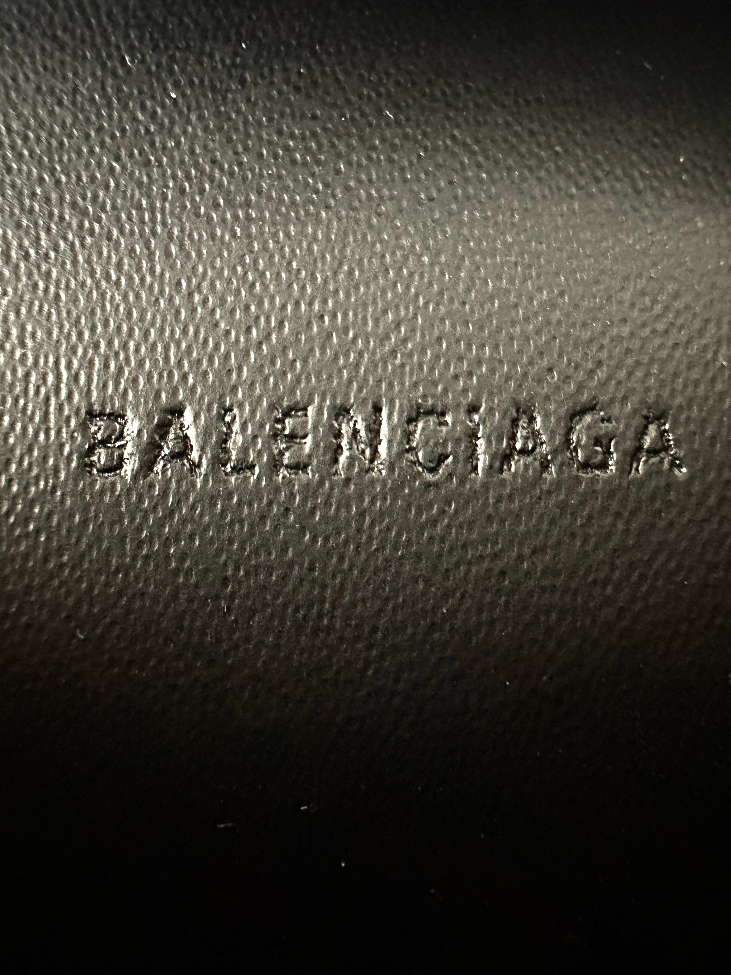 Balenciaga Neo Classic Super Nano Black Leather City Handle Bag BB61