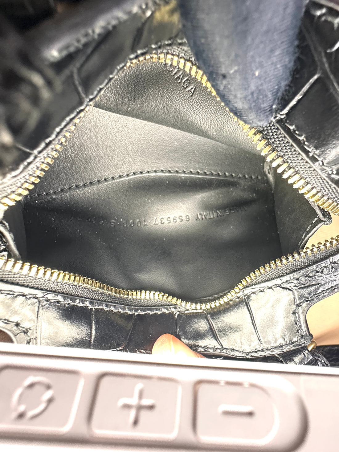 Balenciaga Neo Classic Super Nano Black Leather City Handle Bag BB61