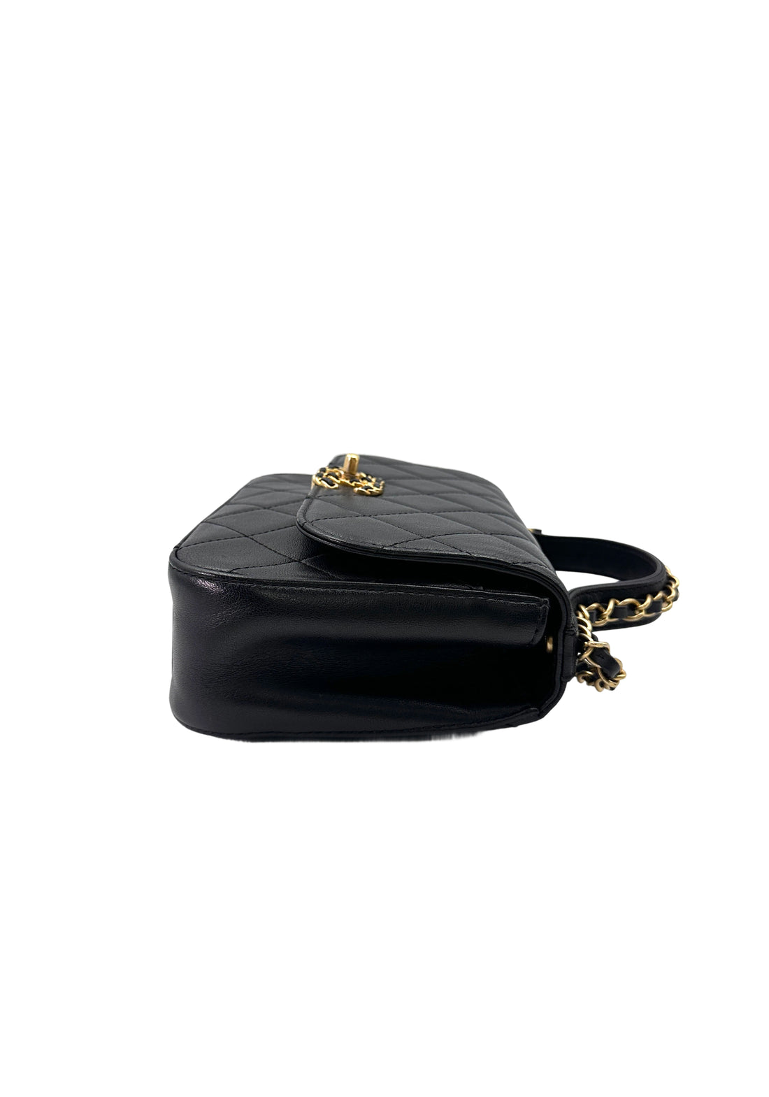 Chanel Black Quilted Leather Infinity Handle Bag(28***21) IRIS126