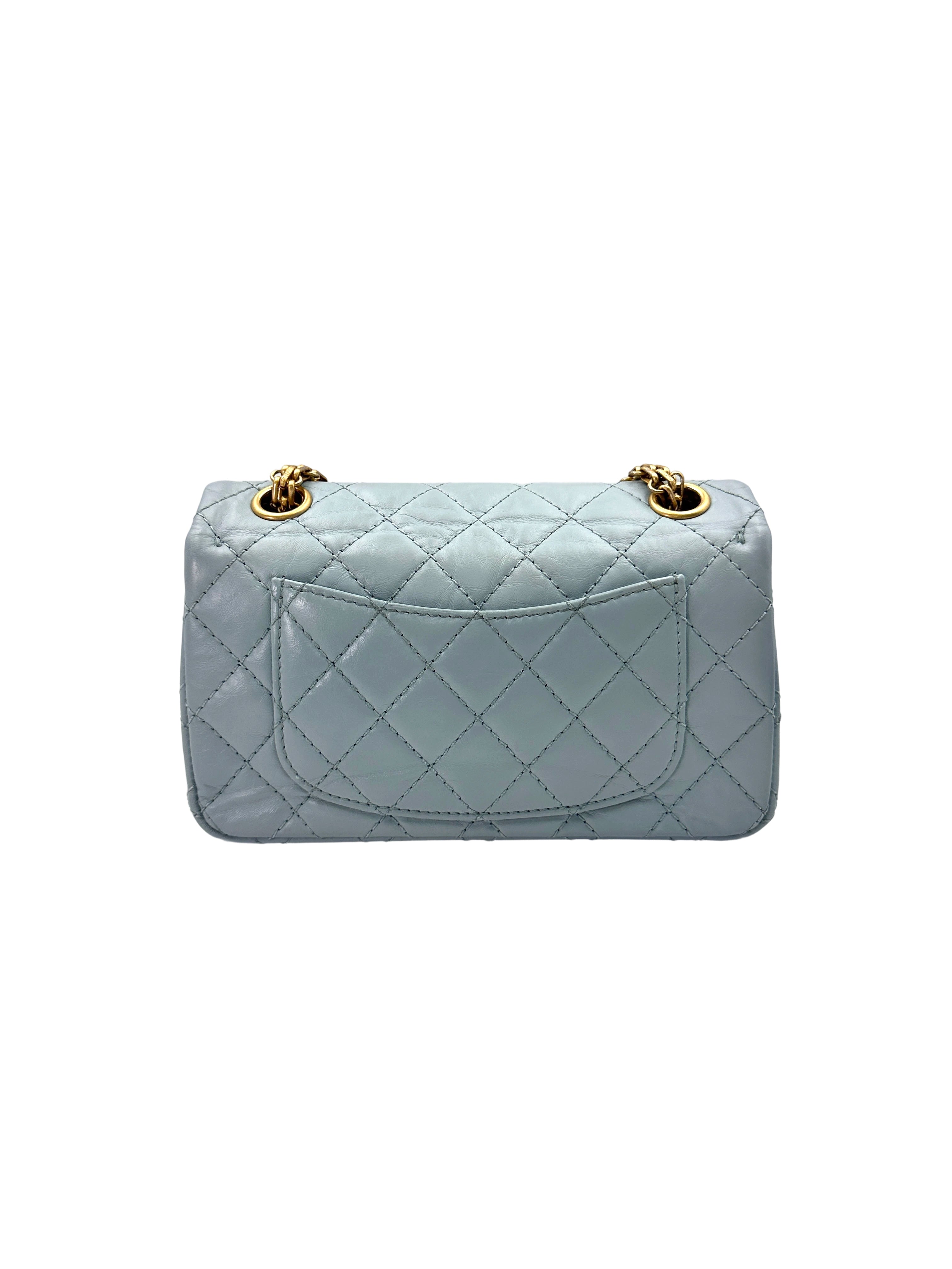 Chanel 2.55 Reissue Light Blue Quilted Leather Flap Bag(U1***TJ) IRIS129
