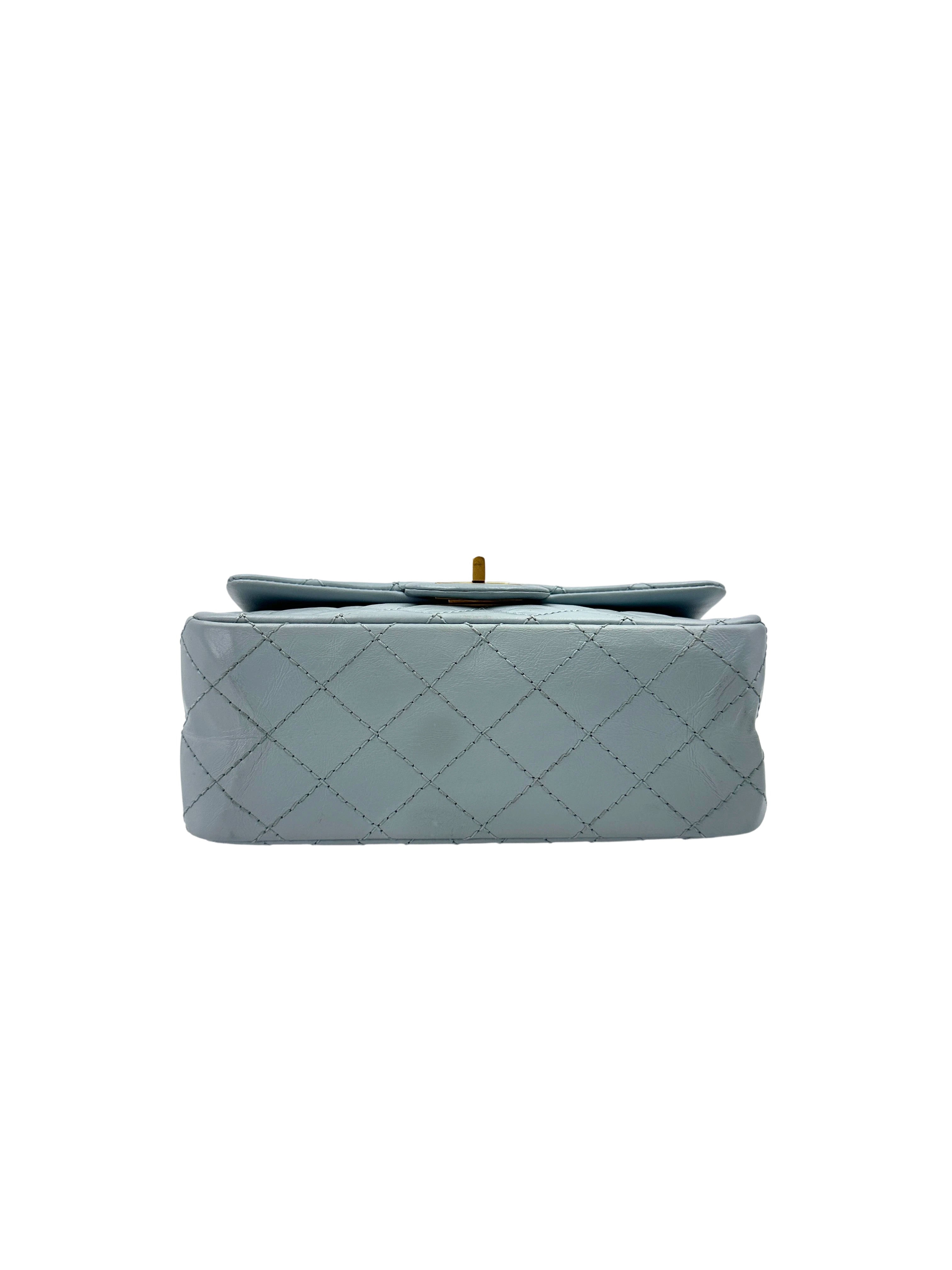 Chanel 2.55 Reissue Light Blue Quilted Leather Flap Bag(U1***TJ) IRIS129