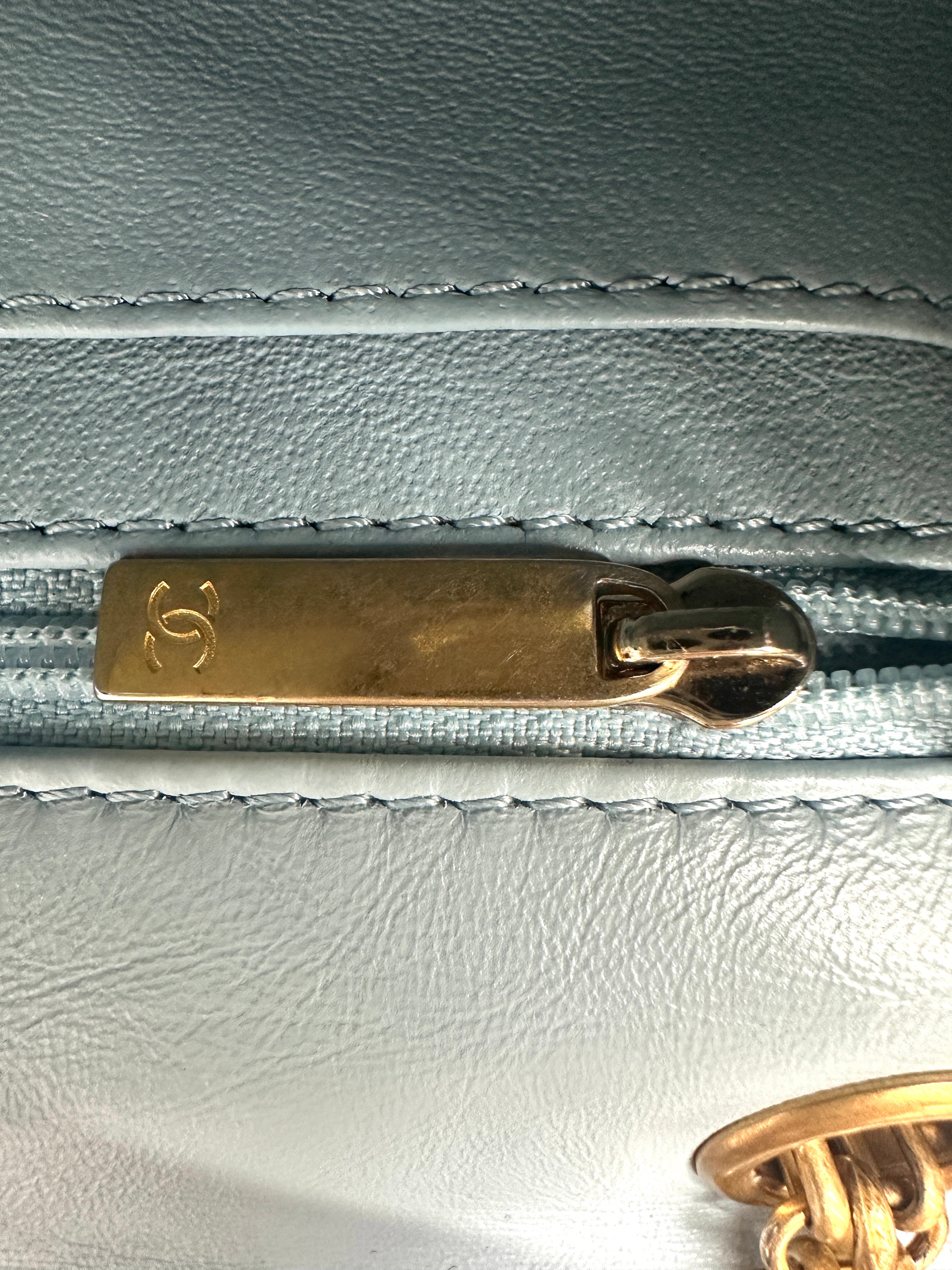 Chanel 2.55 Reissue Light Blue Quilted Leather Flap Bag(U1***TJ) IRIS129