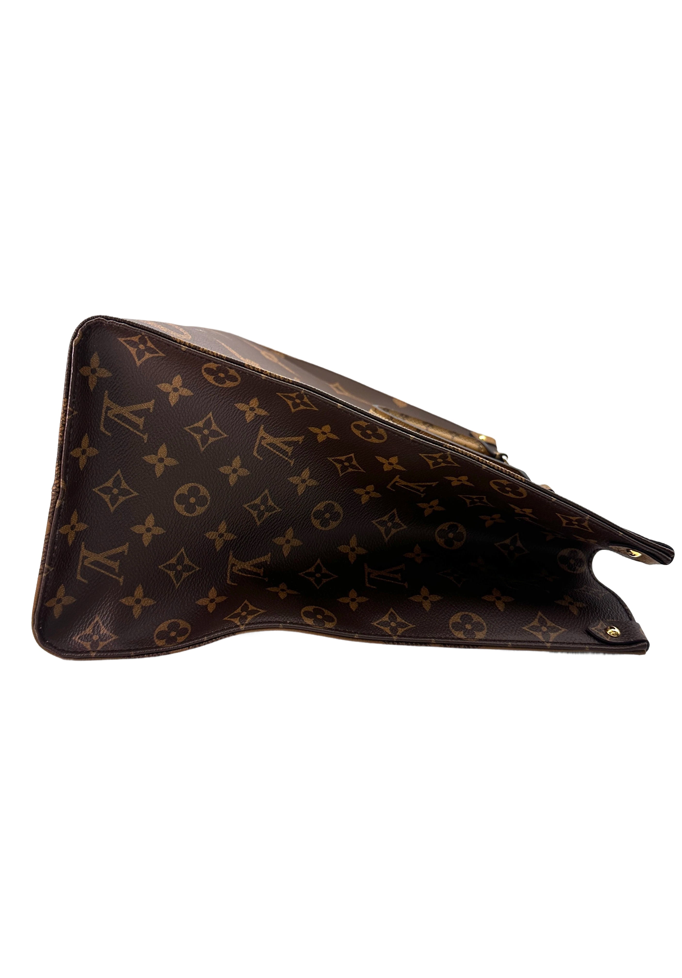 Louis Vuitton OnTheGo GM Brown Monogram Tote Handle Bag LV2378
