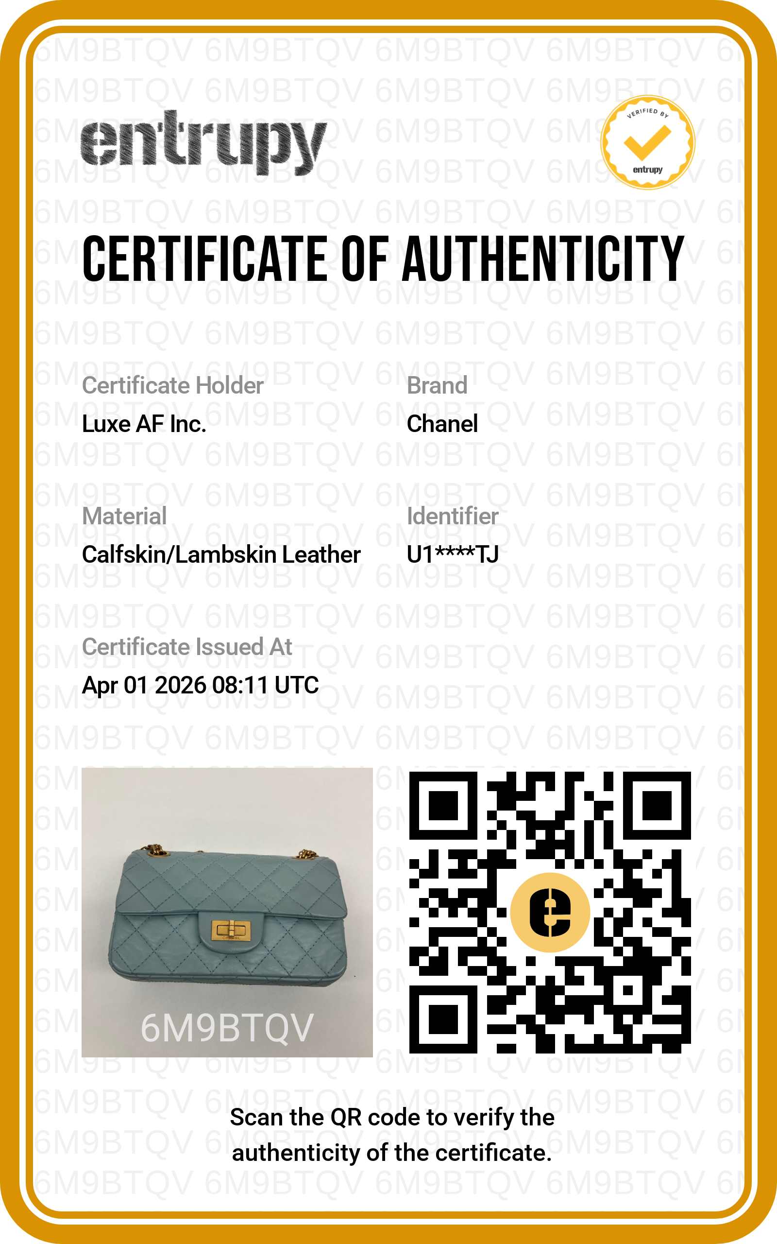 Chanel 2.55 Reissue Light Blue Quilted Leather Flap Bag(U1***TJ) IRIS129