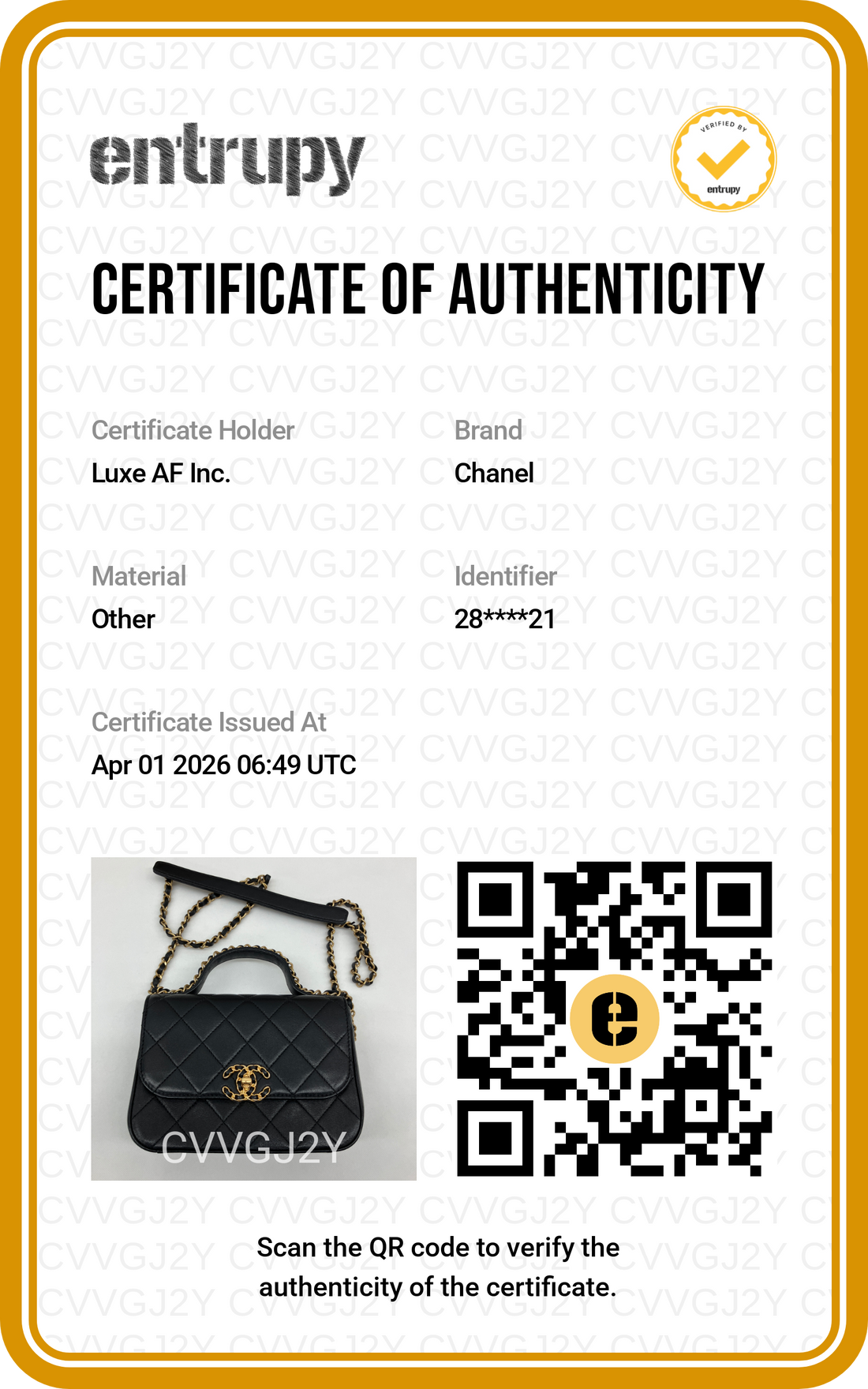 Chanel Black Quilted Leather Infinity Handle Bag(28***21) IRIS126